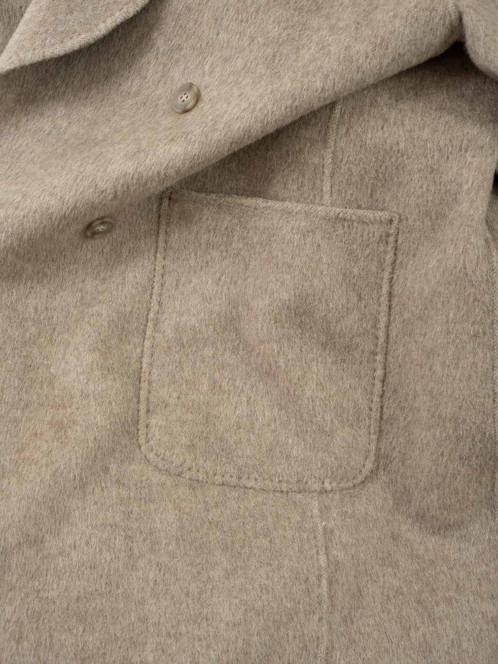 850g Thick Wool Balmacaan Overcoat