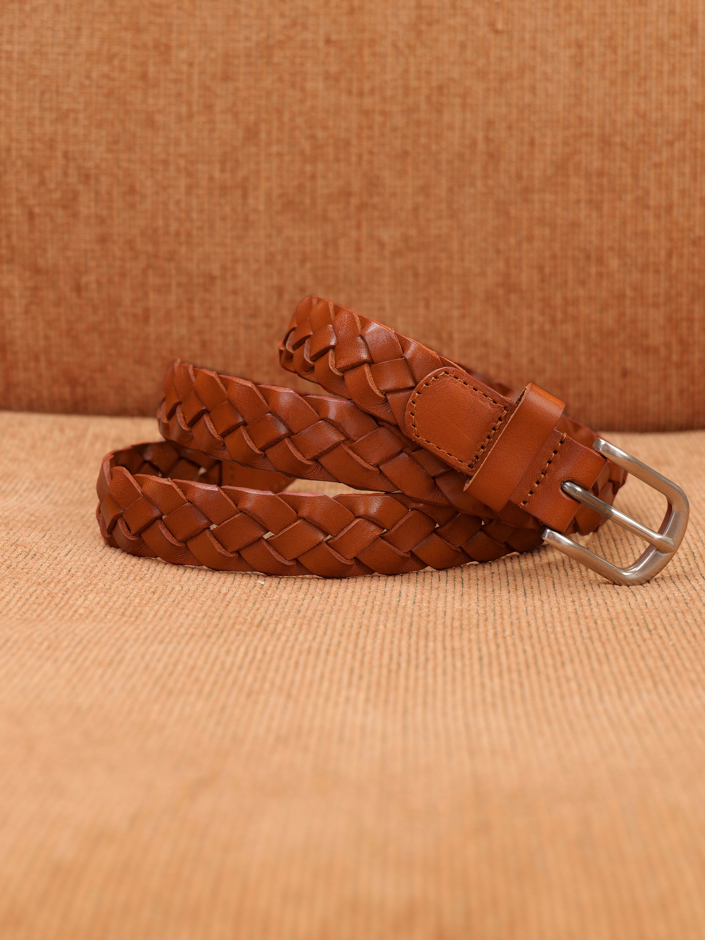 Vintage Versatile Woven Leather Belt