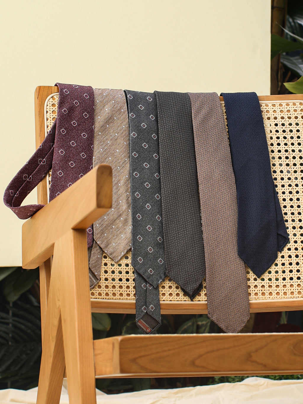 Handmade Italian Silk & Wool Business Tie