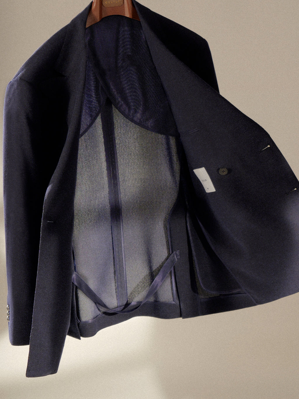 Men's Breathable Linen Blend Double-Breasted Blazer