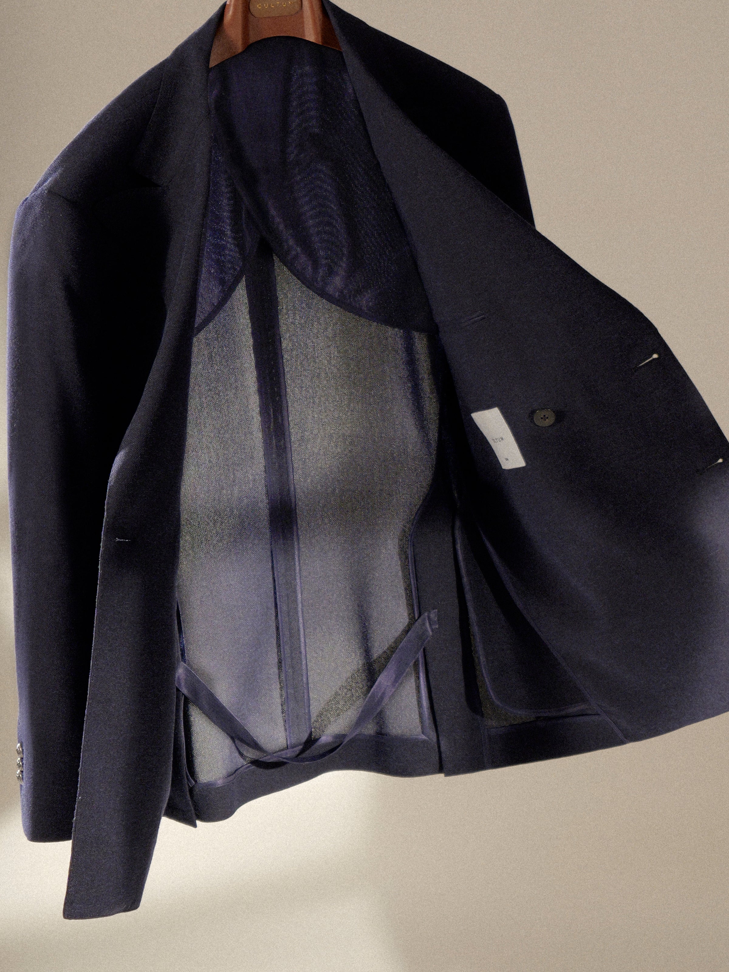 Men's Breathable Linen Blend Double-Breasted Blazer