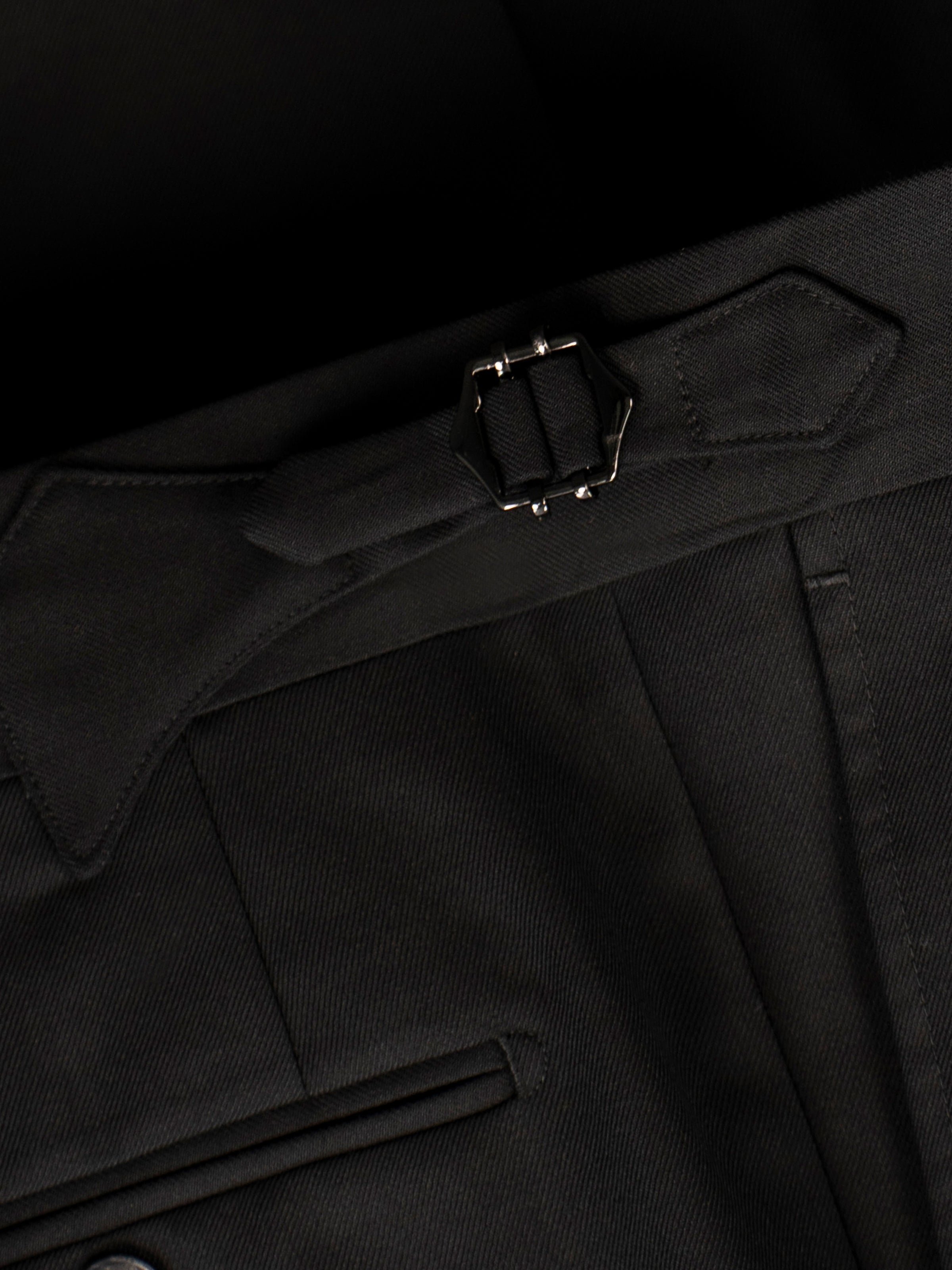 Non-Iron Wool Blend Double Pleated Trousers