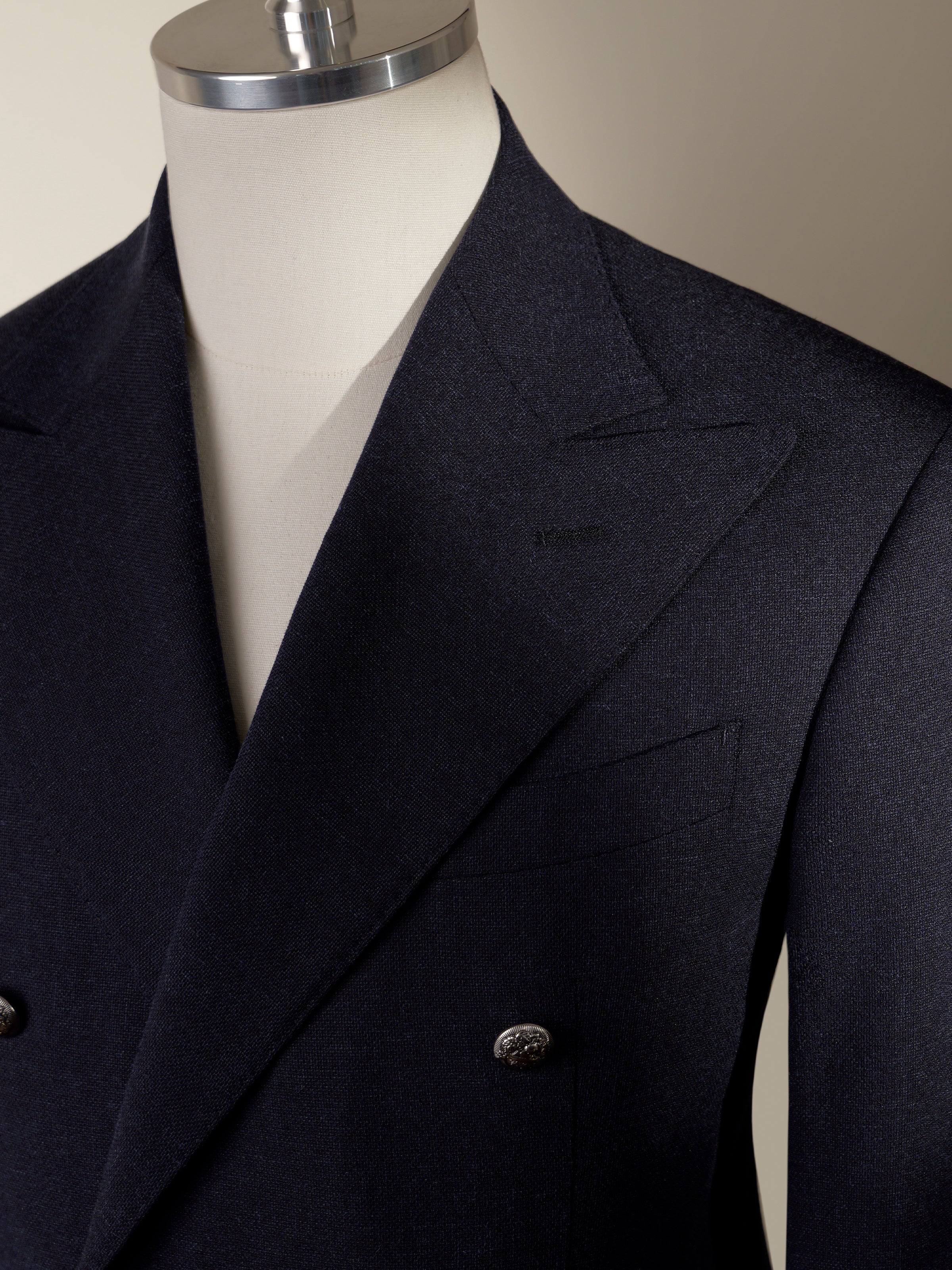 Men's Breathable Linen Blend Double-Breasted Blazer