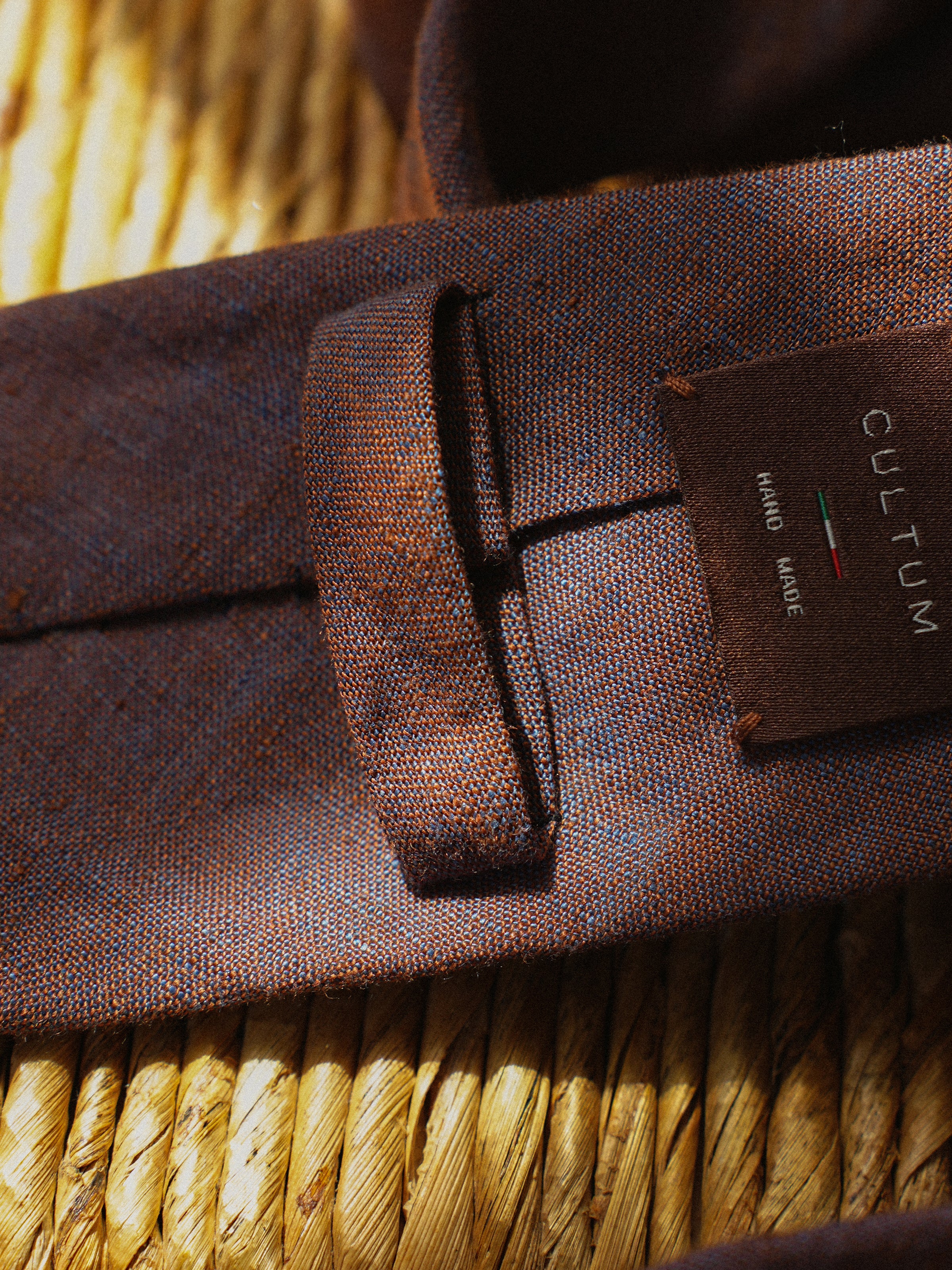 Retro Naples Handmade Linen Tie