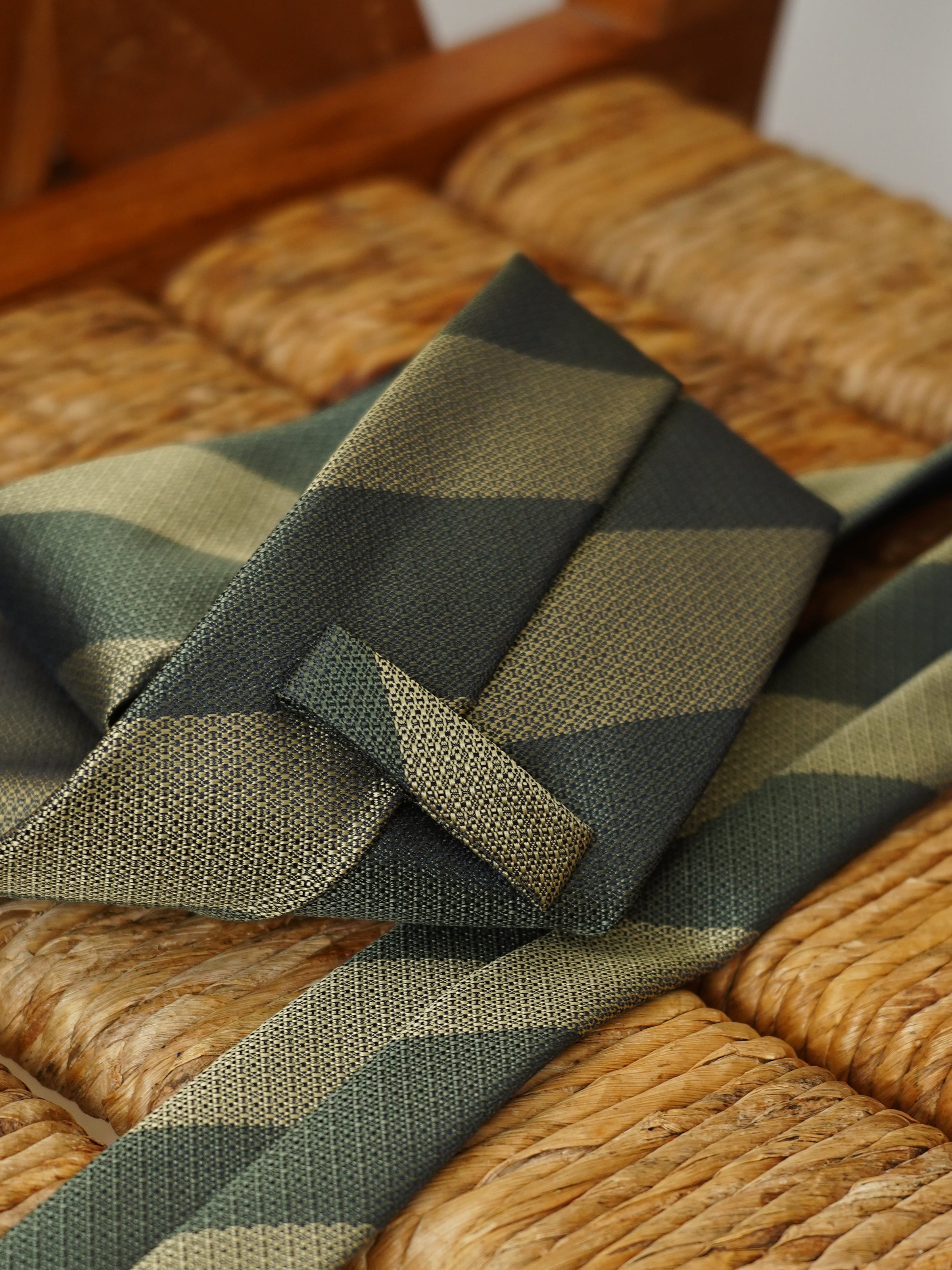Vintage 8CM Textured Twill Tie