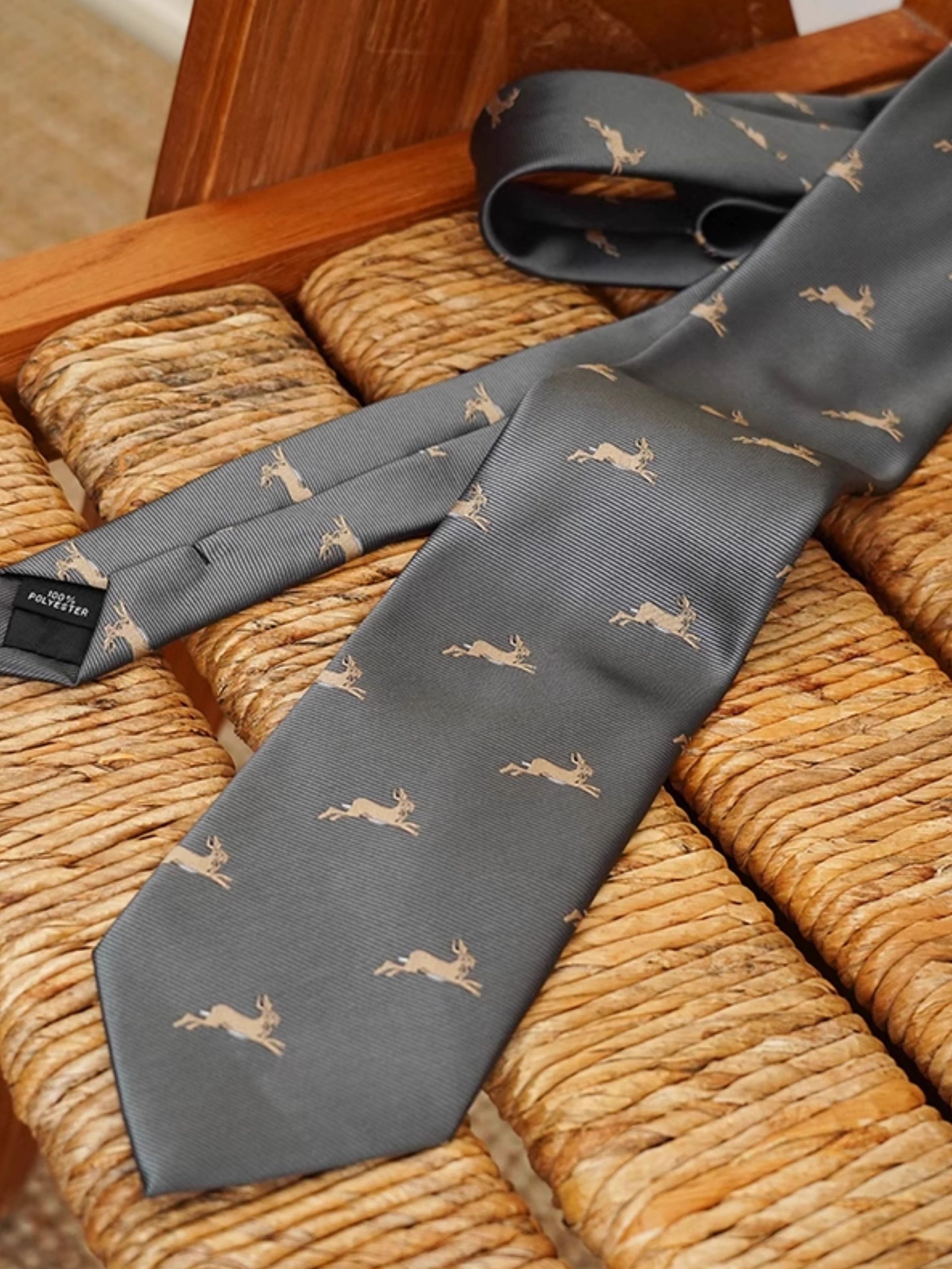 Vintage Casual Full-Lined 8CM Animal Print Tie