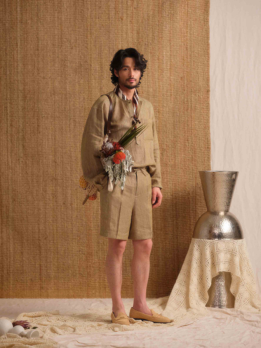 Men's Retro Half-Placket Shirt