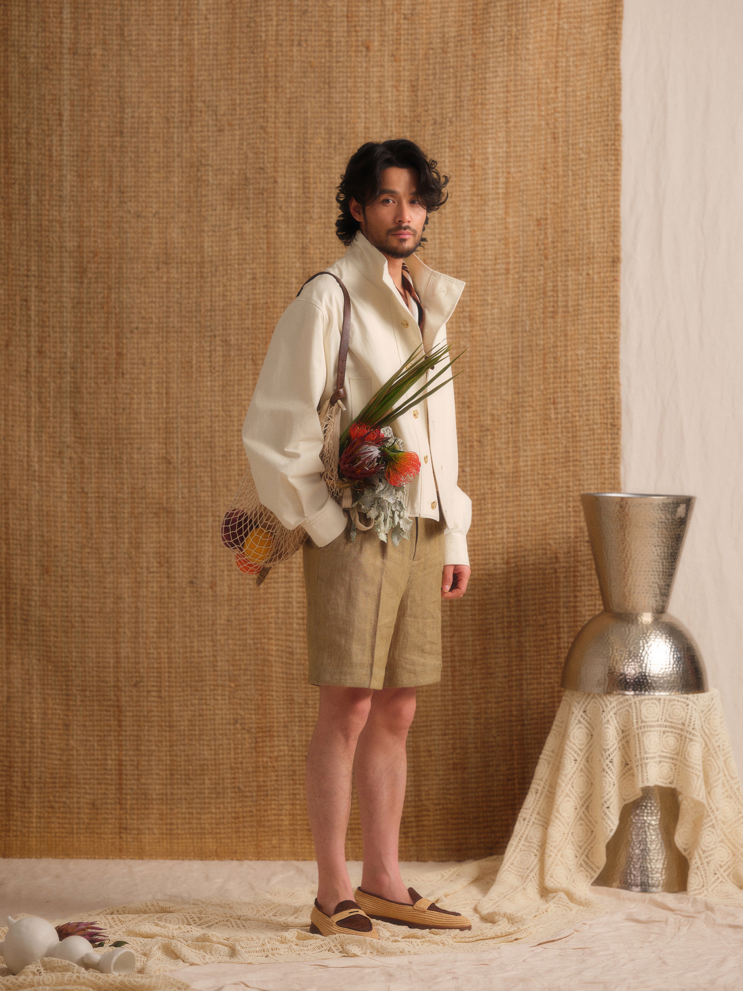 Washed Linen Beach Shorts