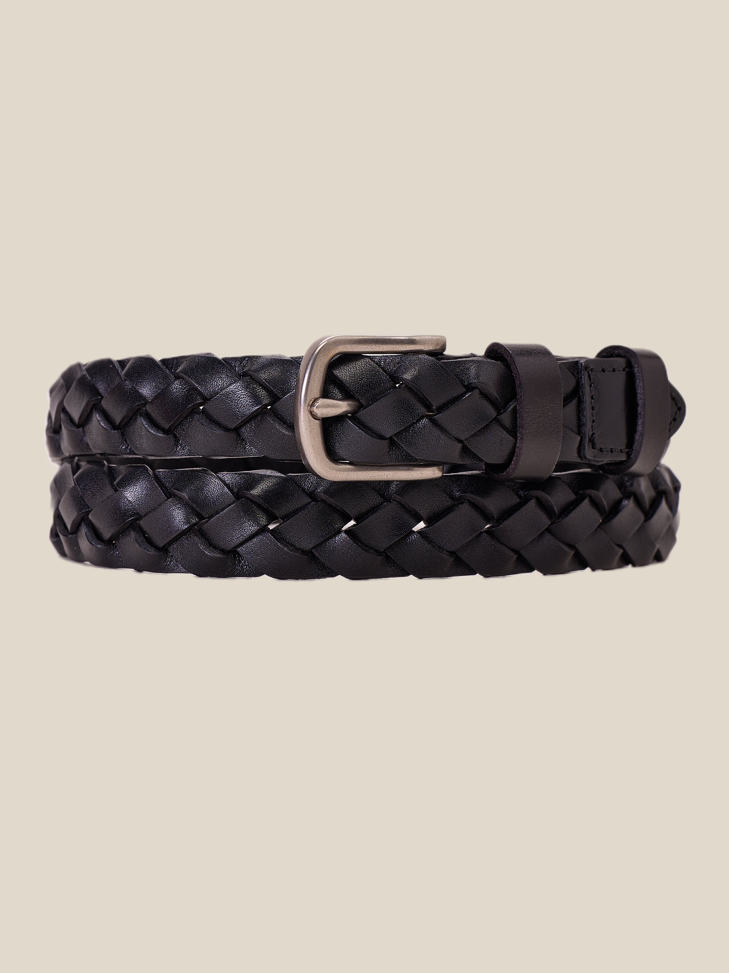 Vintage Versatile Woven Leather Belt