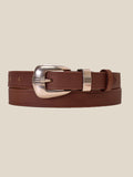 Vegetable-Tanned Woven Thin Leather Belt