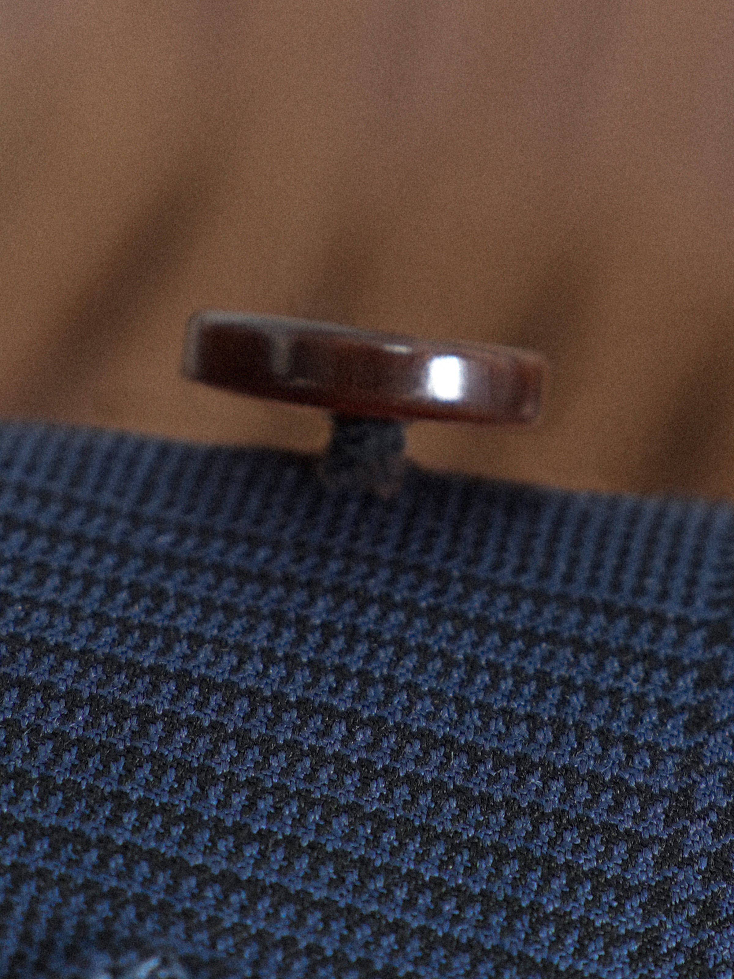 Men's Non-Iron Wool Prince of Wales Check Slim Straight Suit Trousers