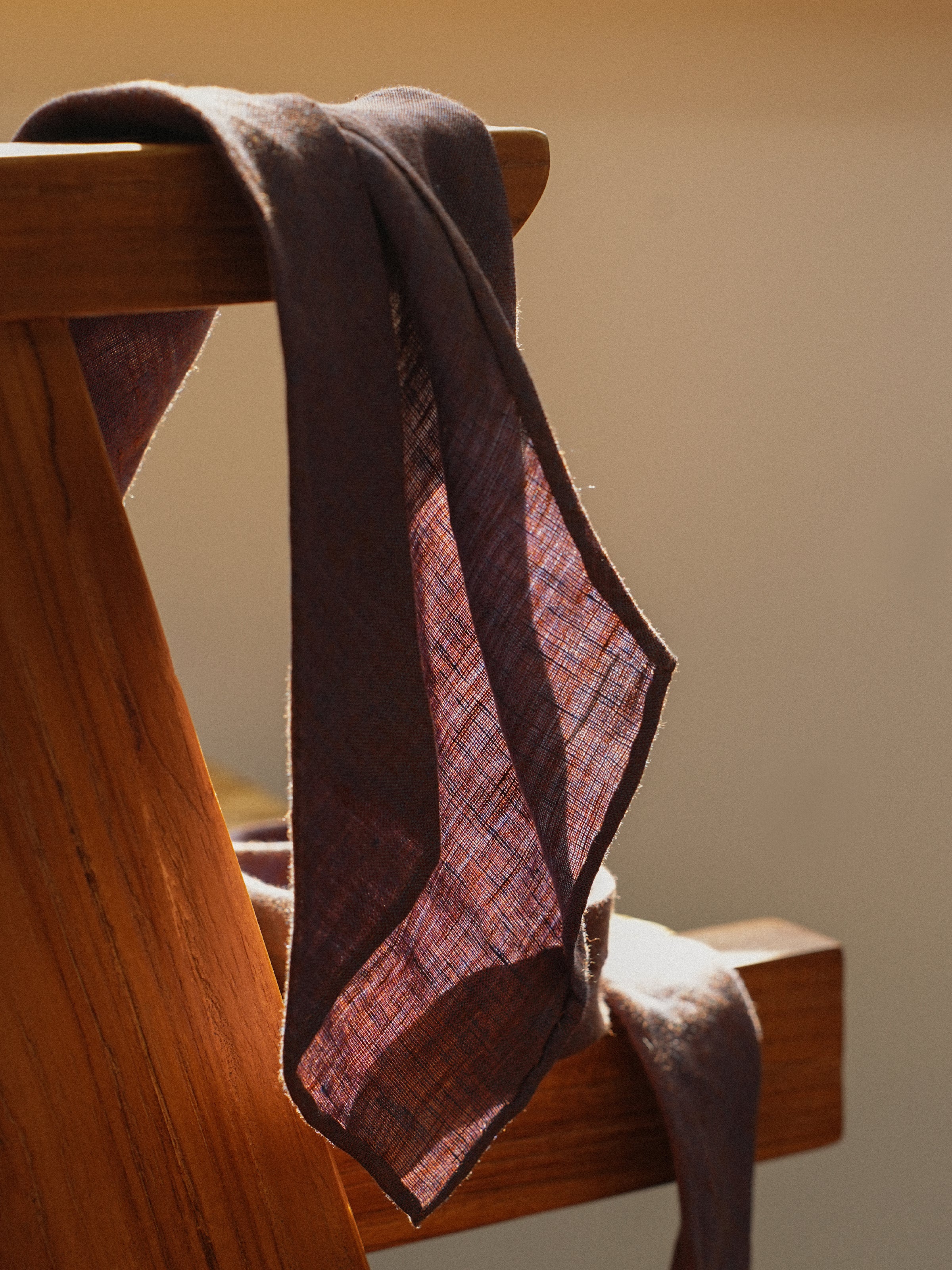 Retro Naples Handmade Linen Tie