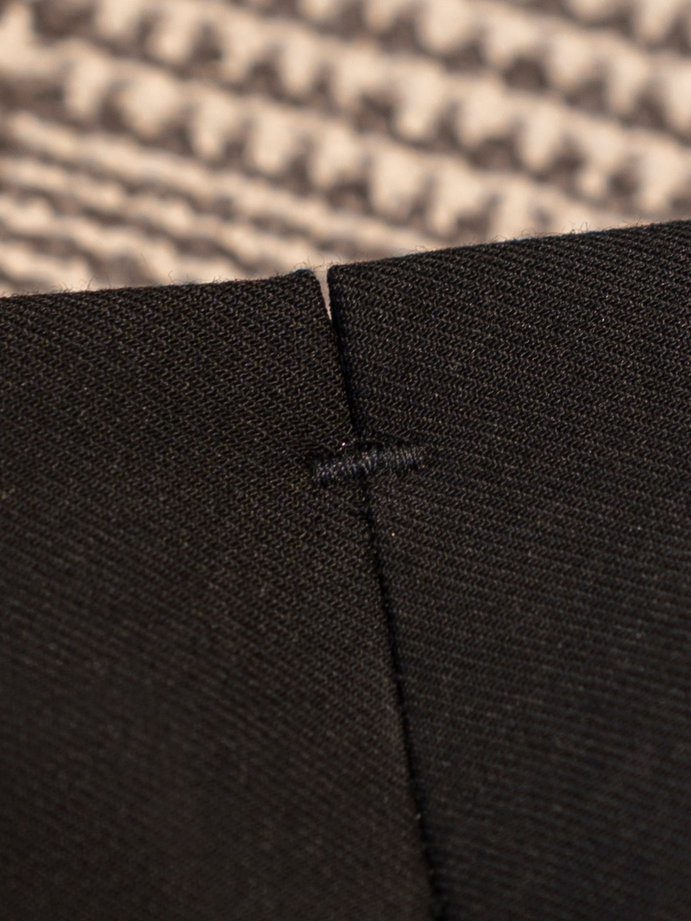 Men's Slim Fit Pure Black Single Pleat Tuxedo Trousers (Business/Casual/Wedding/Formal)