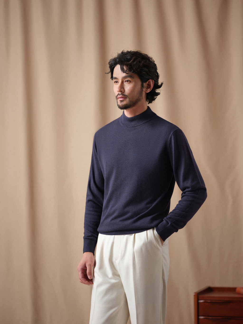 Men's 12-Gauge Lambswool Turtleneck Sweater