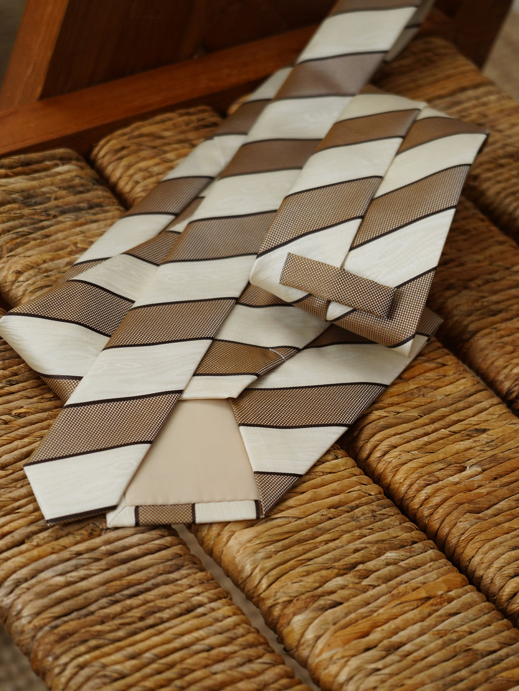 8CM Fine Twill Retro Striped Business Tie