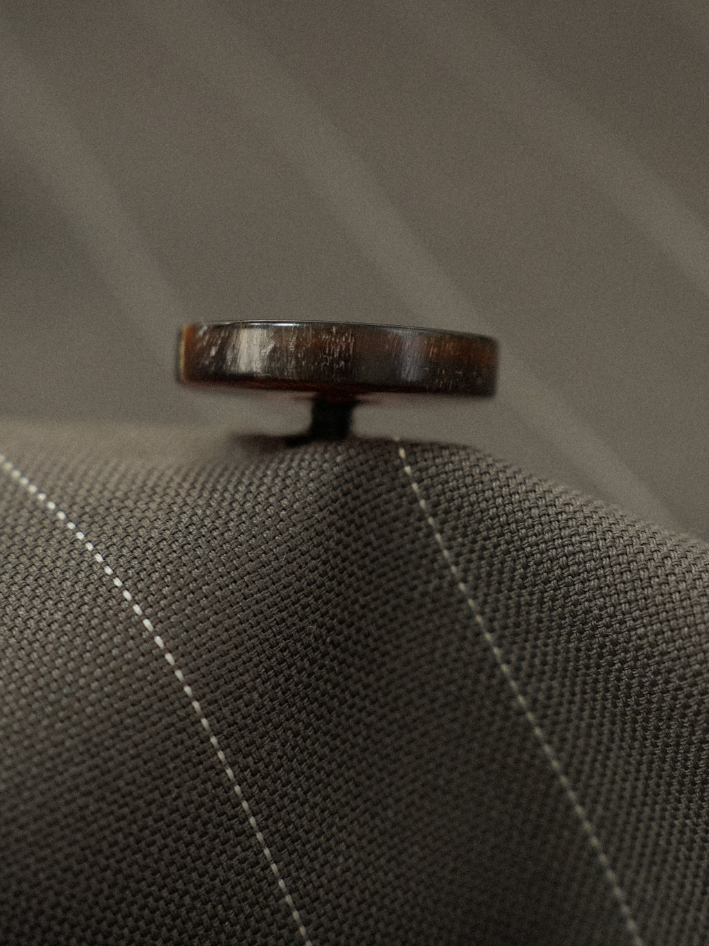 Men's Fine Australian Merino Wool Striped Double-Breasted Suit