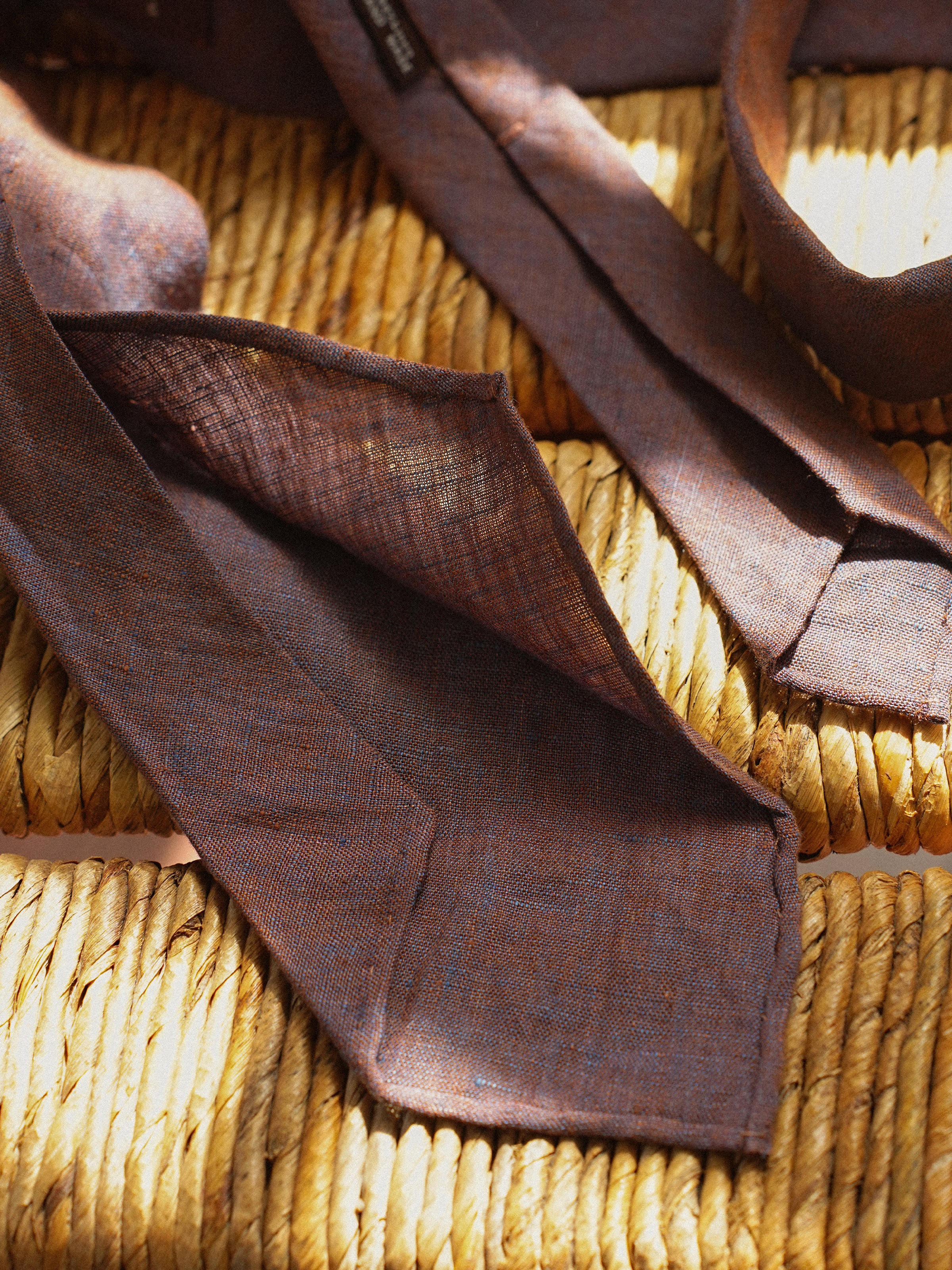 Retro Naples Handmade Linen Tie