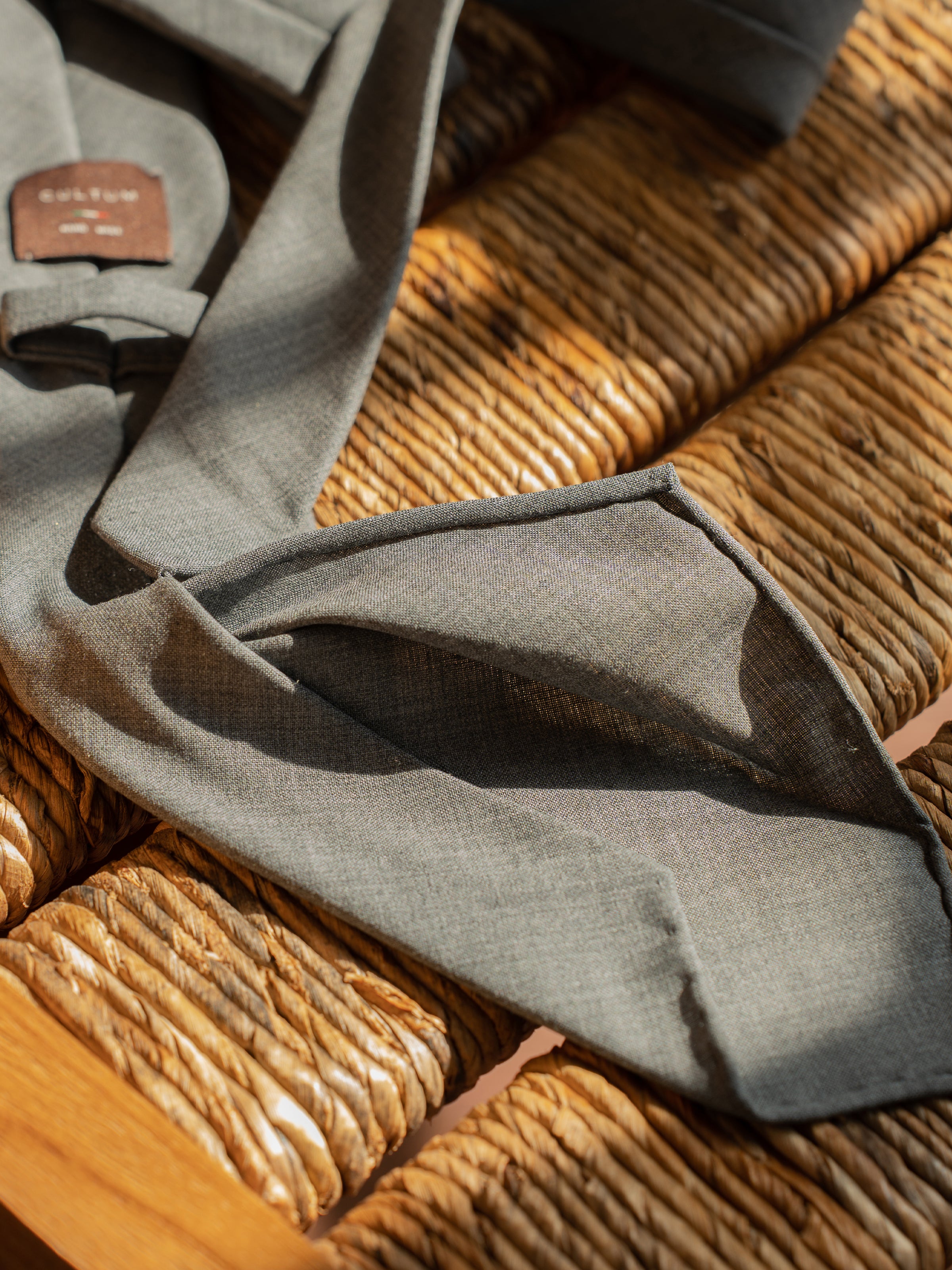 Handmade Three-Fold Italian Wool Tie