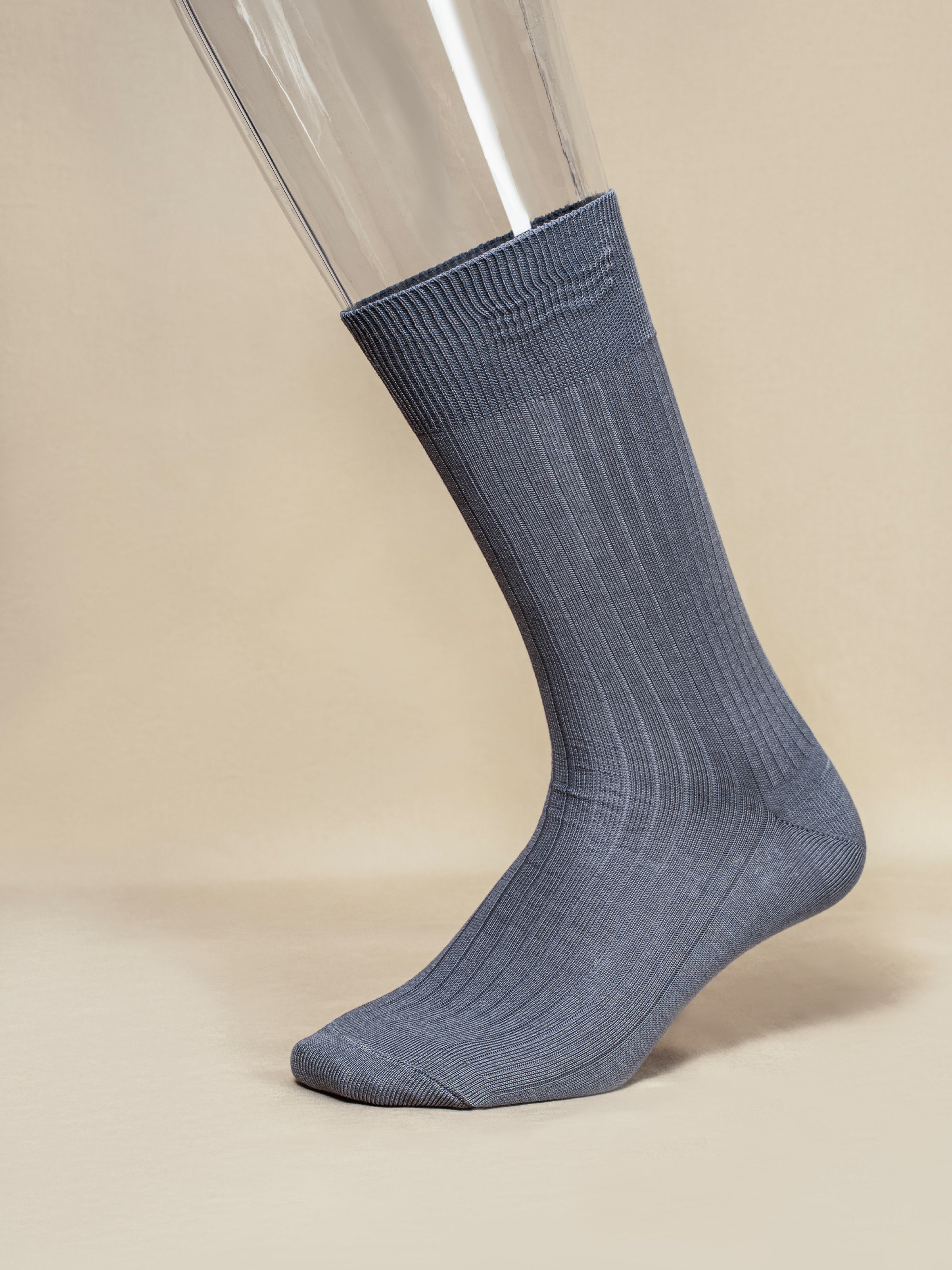 Breathable & Absorbent Striped Mid-Calf Socks