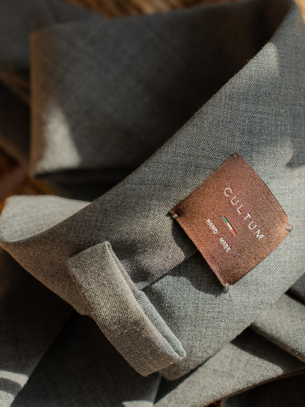 Handmade Three-Fold Italian Wool Tie