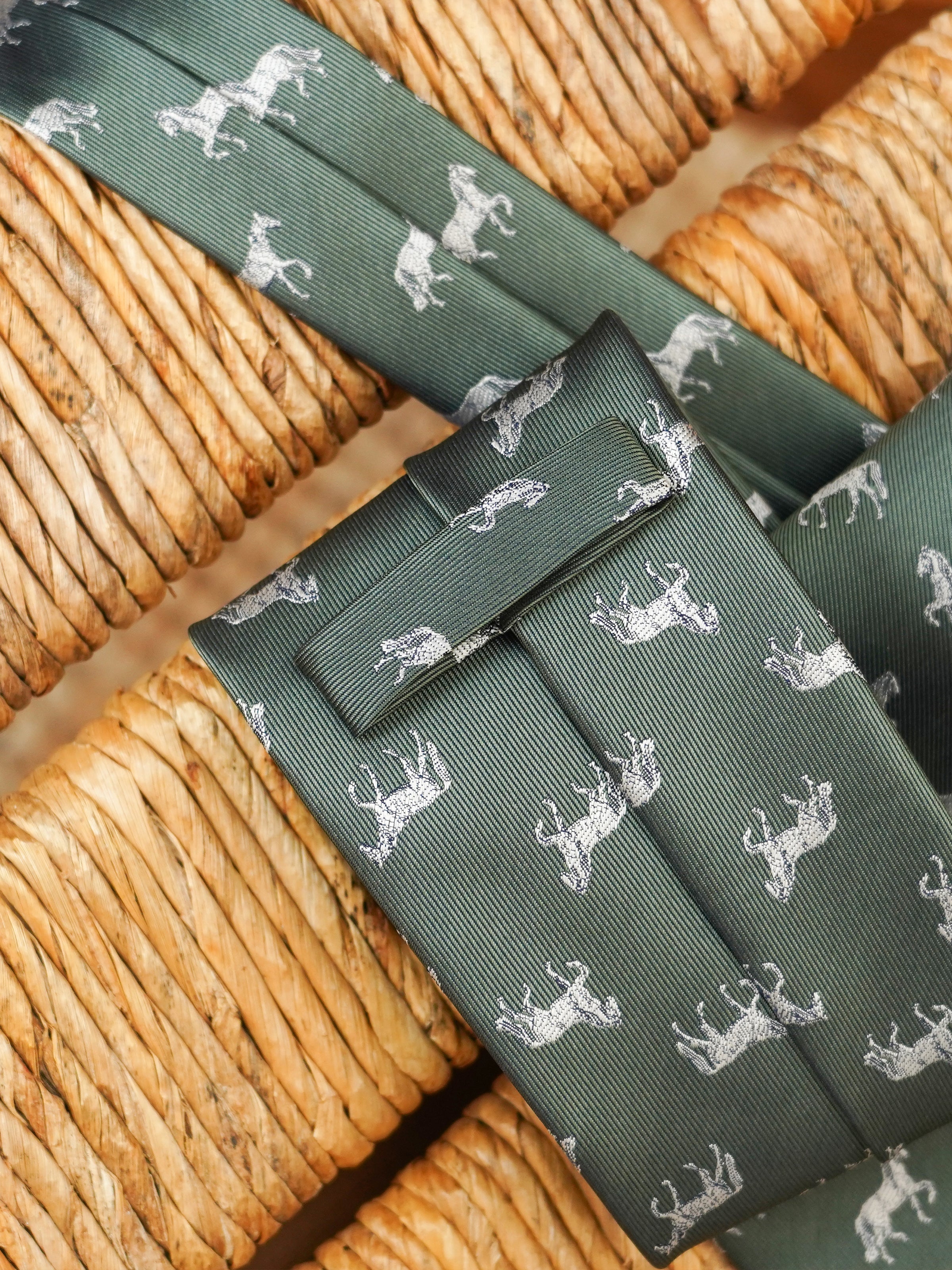 Vintage Casual Full-Lined 8CM Animal Print Tie