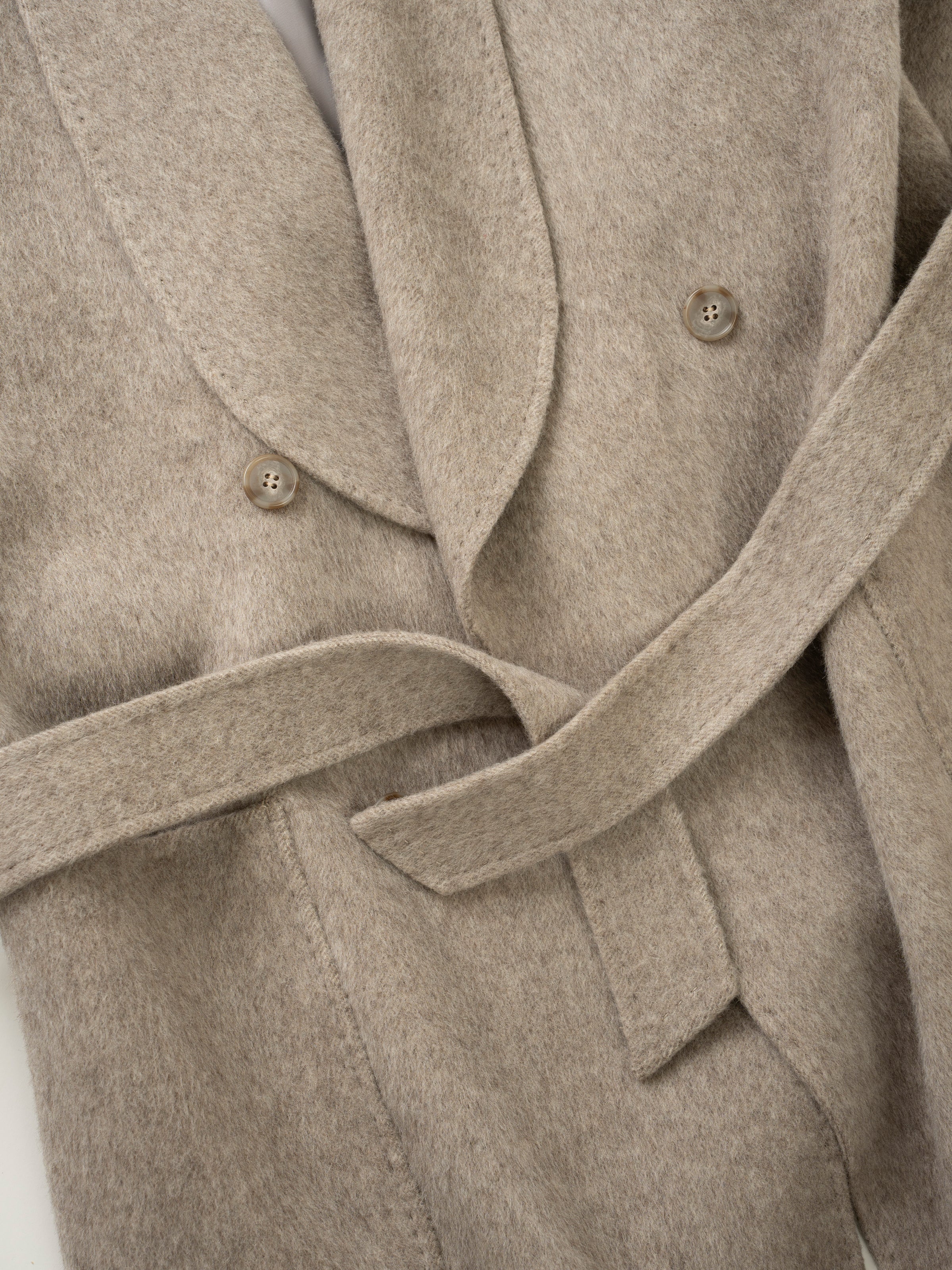 850g Thick Wool Balmacaan Overcoat