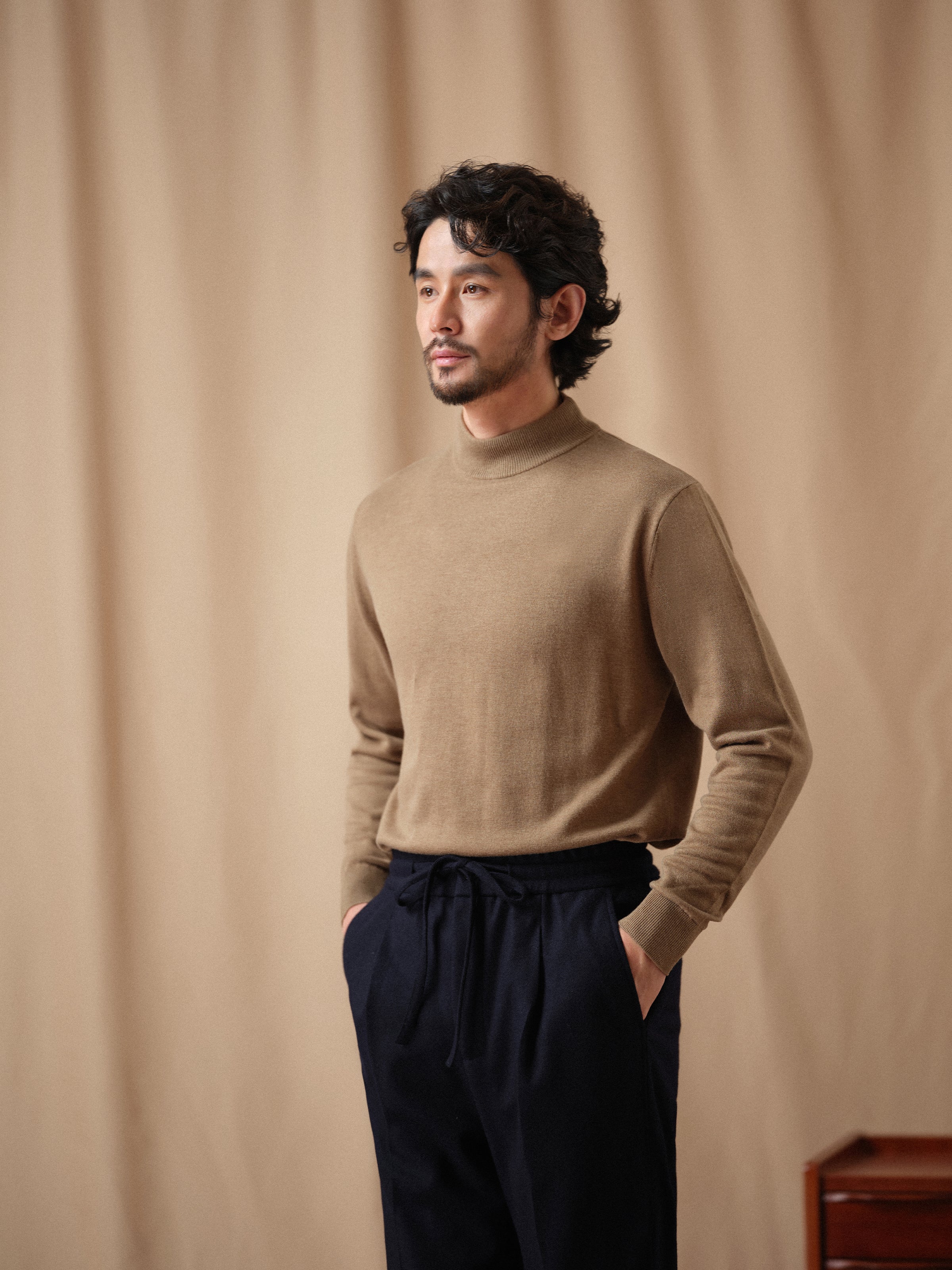 Men's 12-Gauge Lambswool Turtleneck Sweater