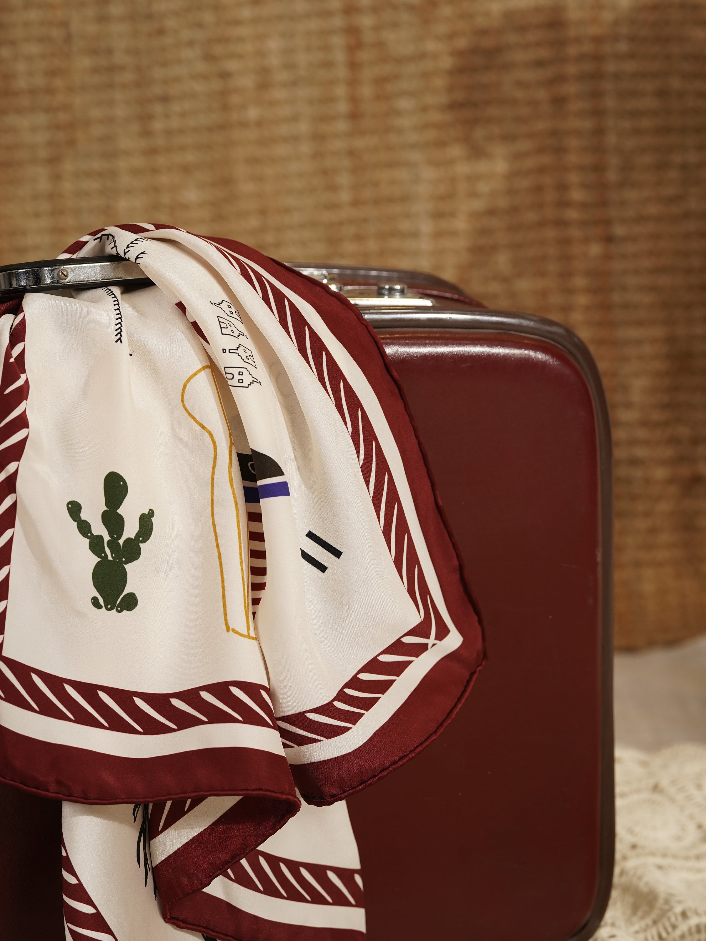 Hand-Painted Mulberry Silk Scarf