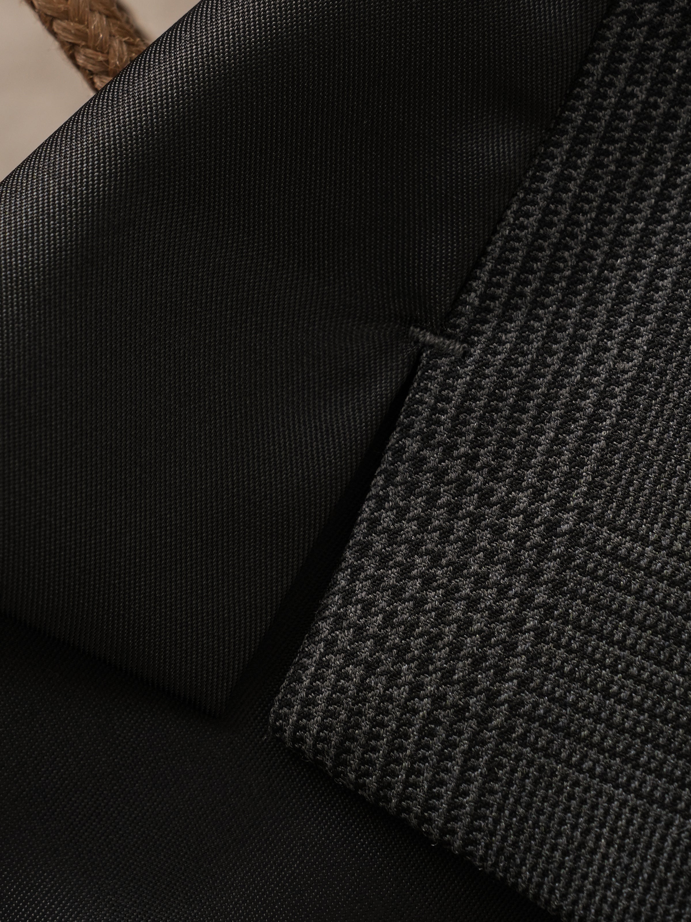 50% Wool Prince of Wales Check Business Vest