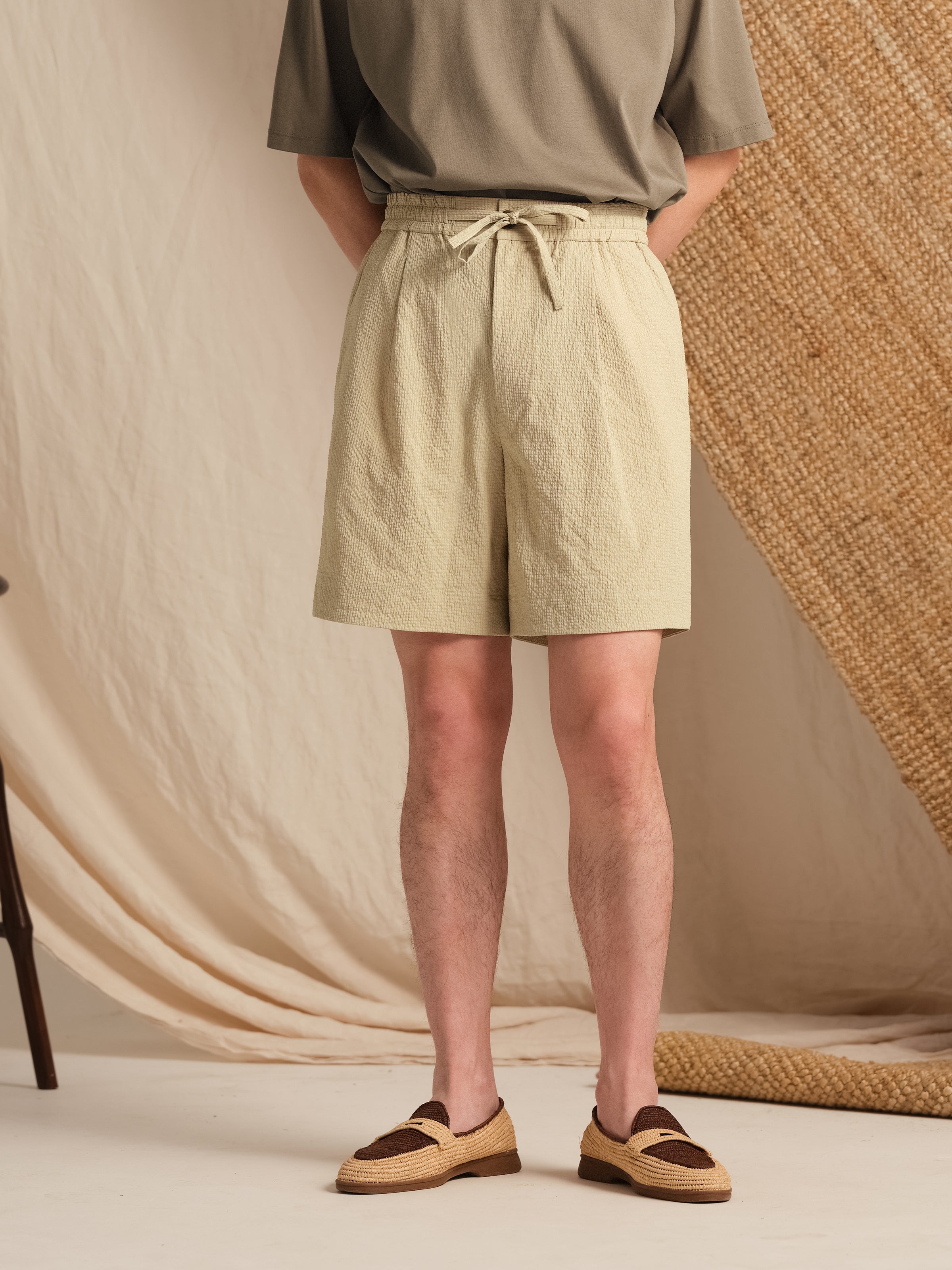 Men's Breathable Seersucker Shorts