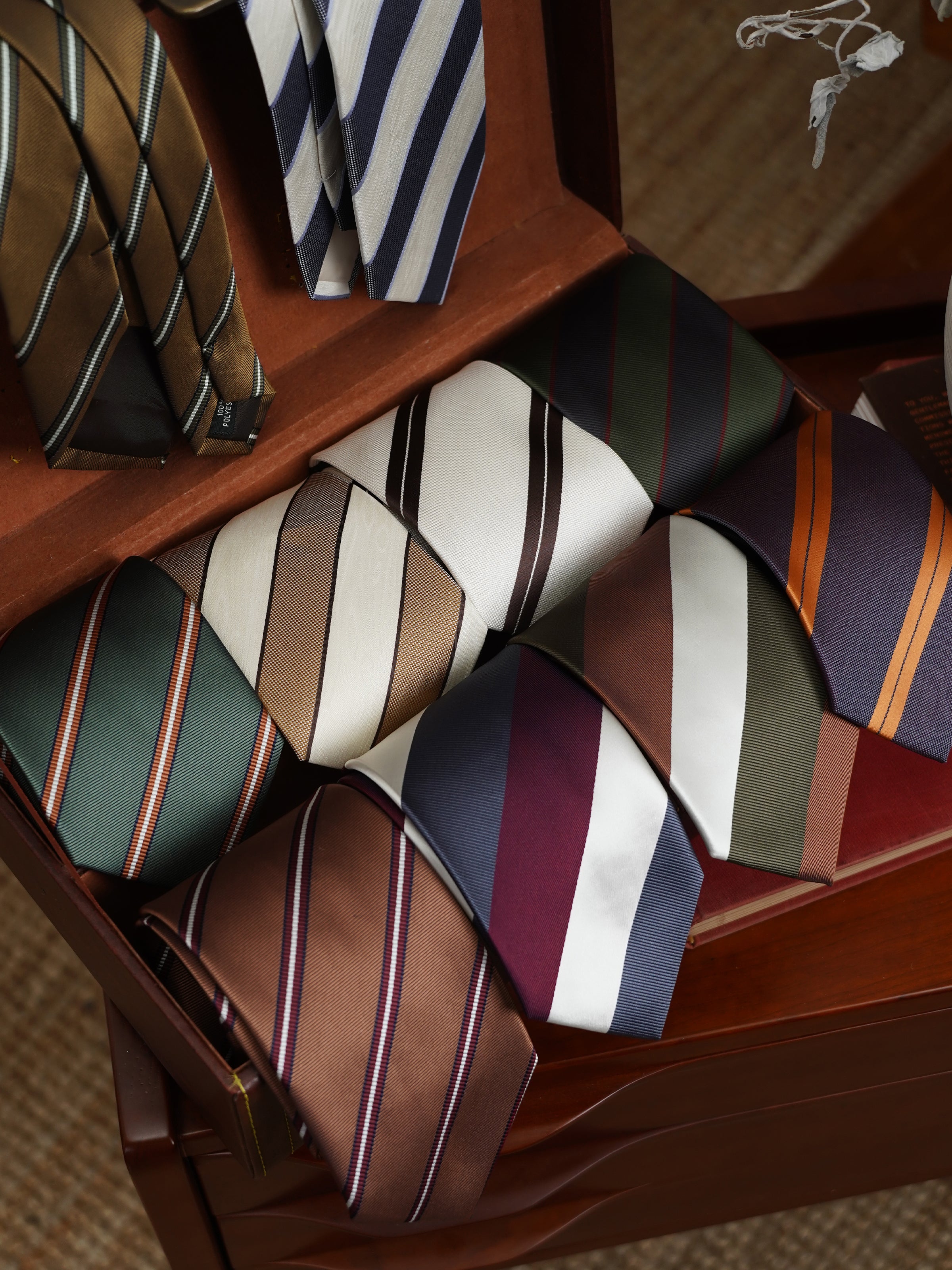 8CM Fine Twill Retro Striped Business Tie