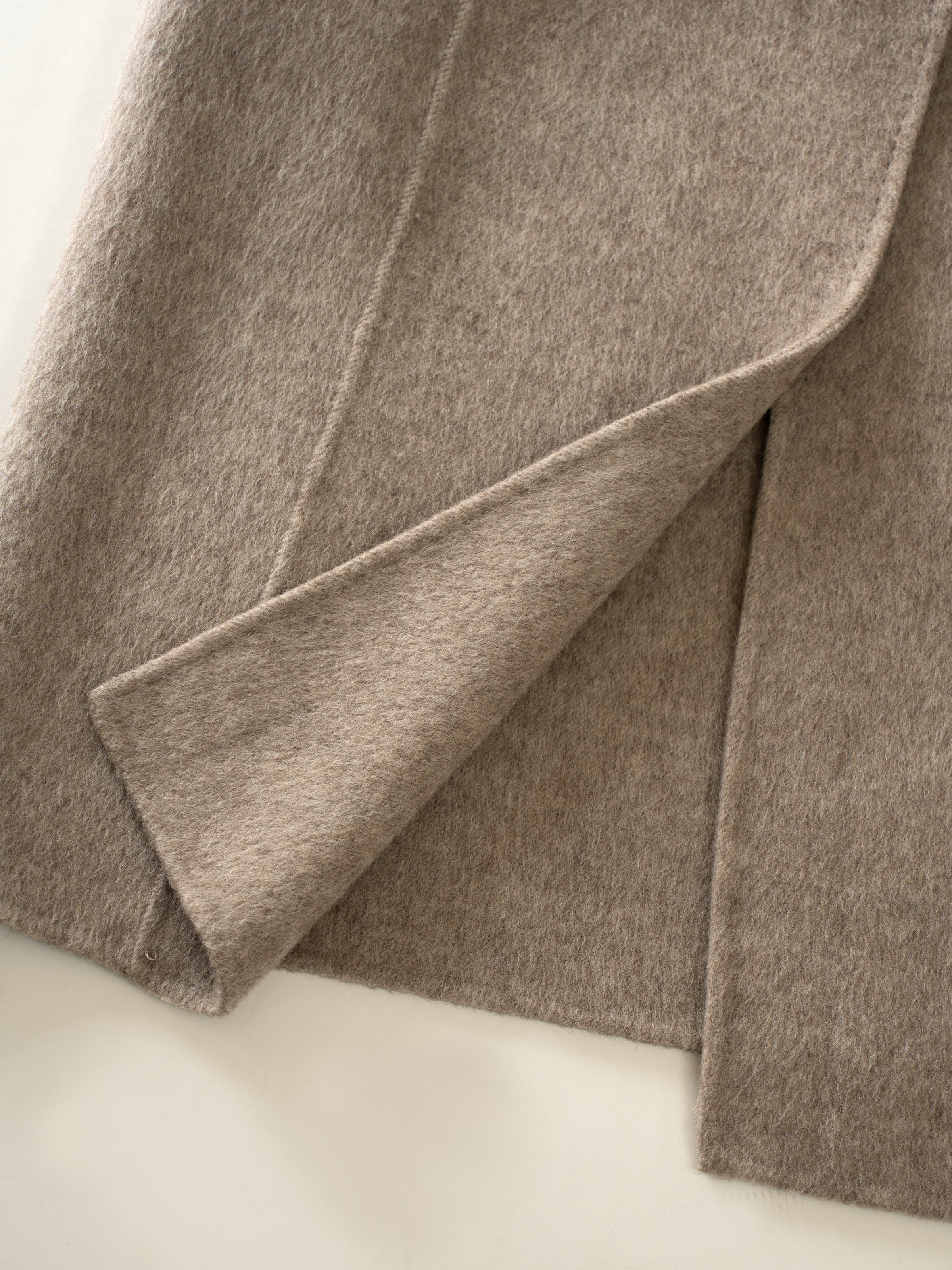850g Thick Wool Balmacaan Overcoat