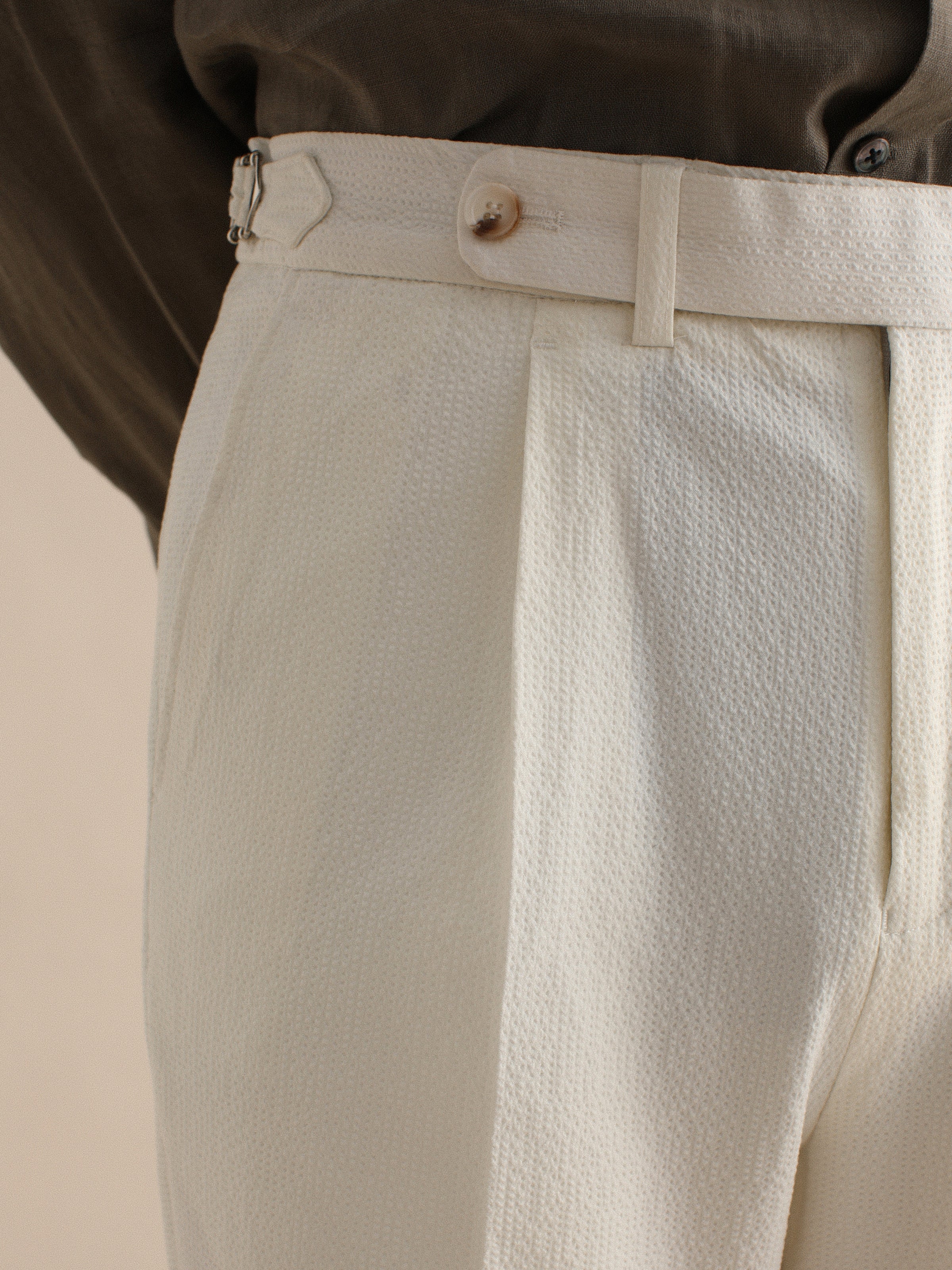 Men's High-Waisted Relaxed Fit Denim Pants