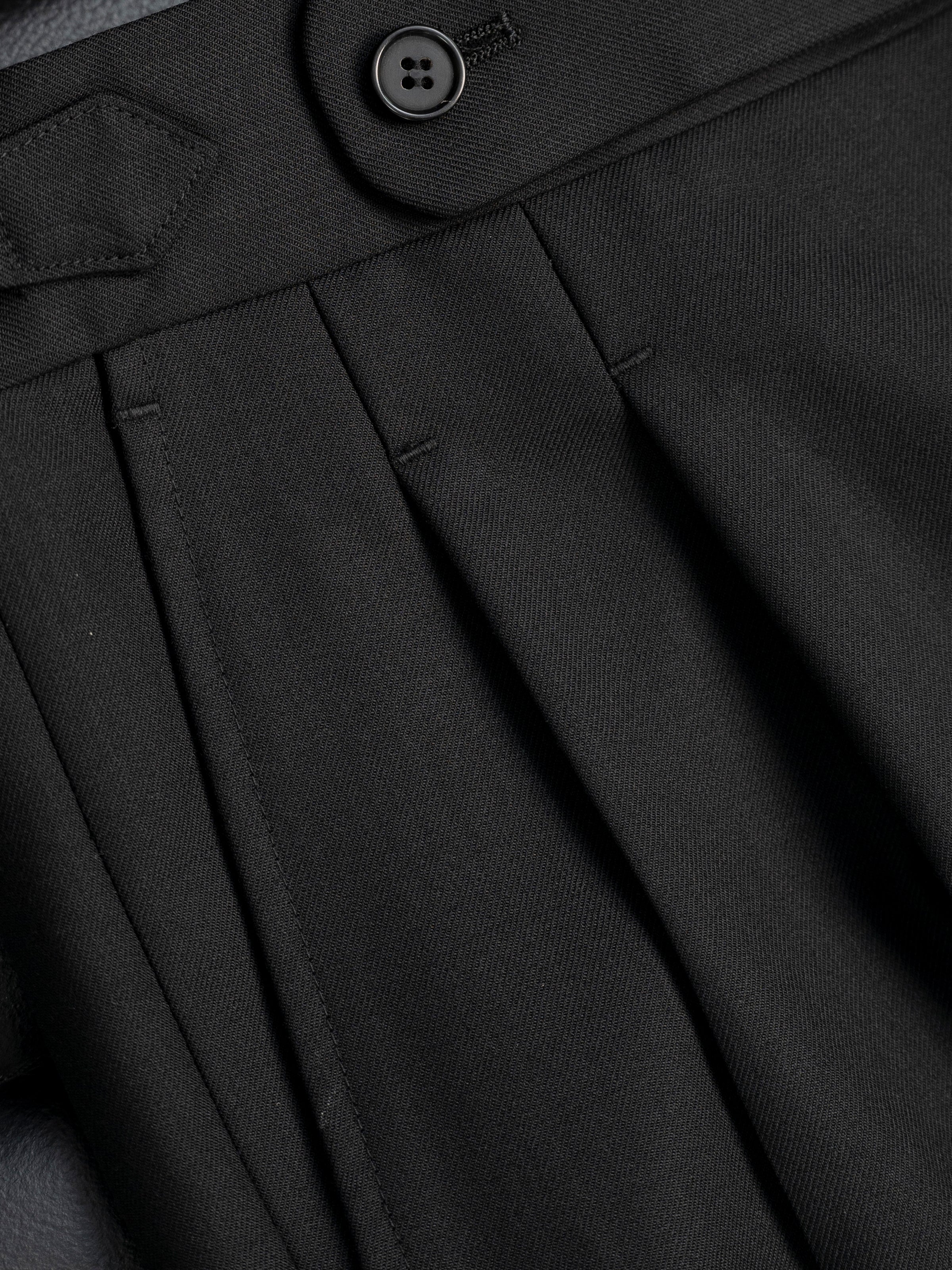 Australian Wool Textured Twill Peak Lapel Suit