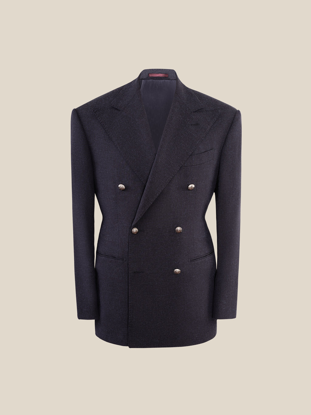 Men's Breathable Linen Blend Double-Breasted Blazer