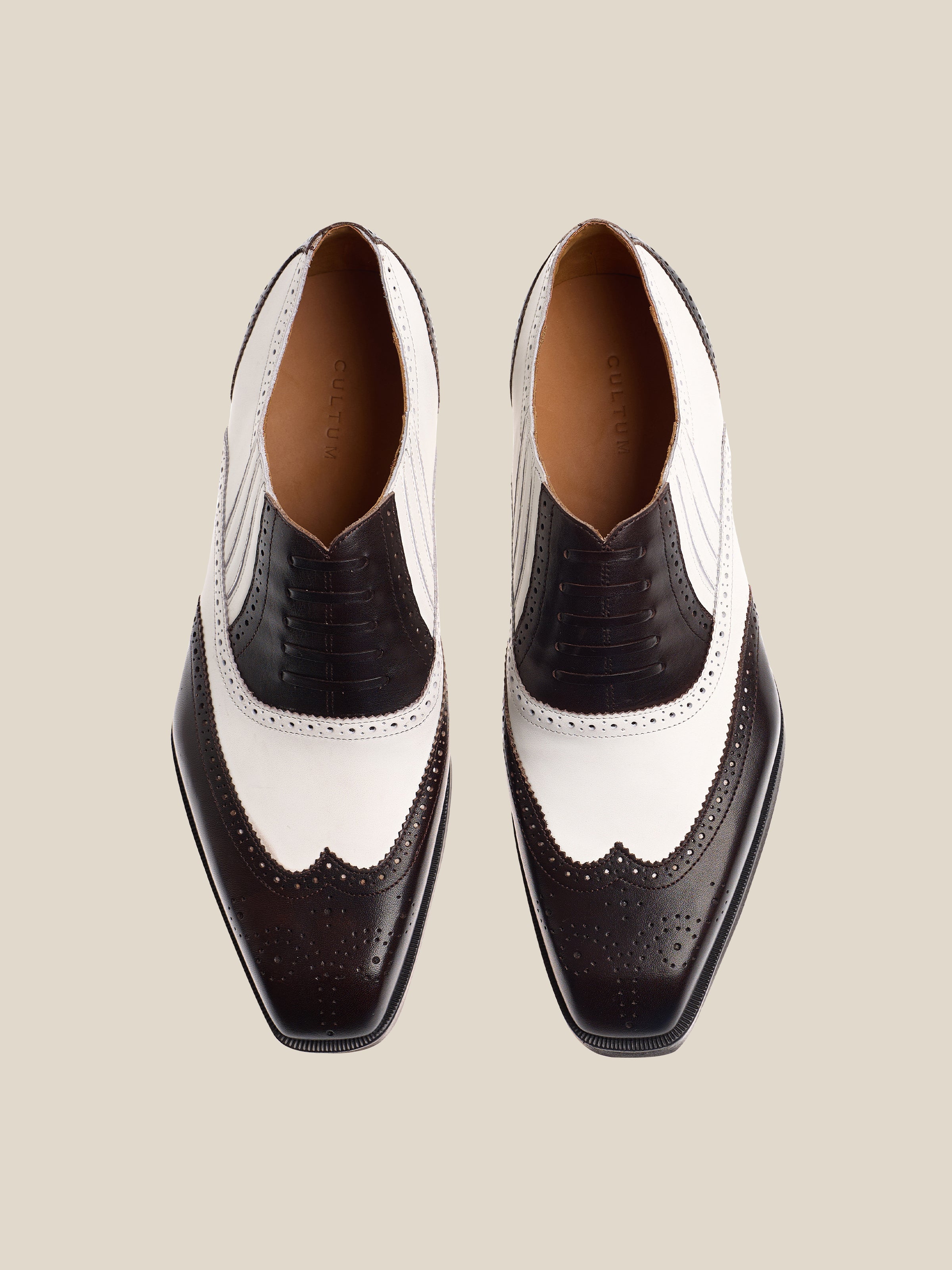 Men's Vintage Two-Tone Oxford Shoes