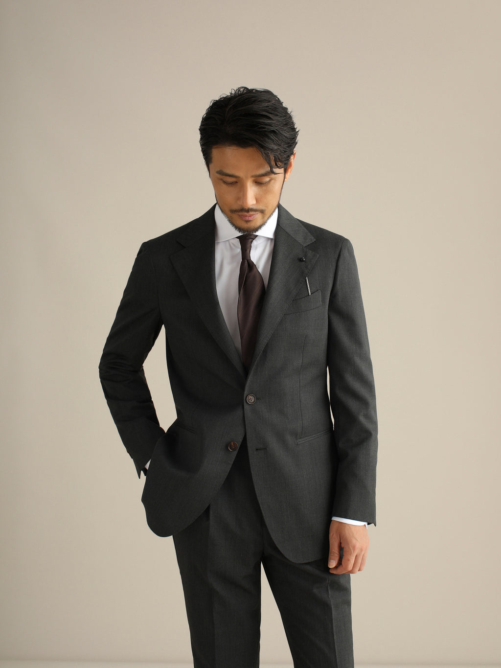 Men's High-Twist Wool Formal Suit – Wrinkle-Fre