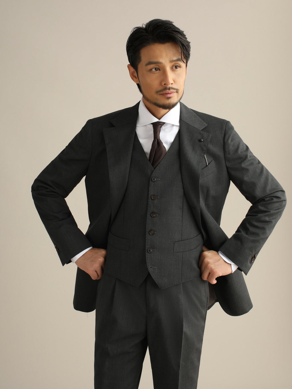 Men's High-Twist Wool Formal Suit – Wrinkle-Fre