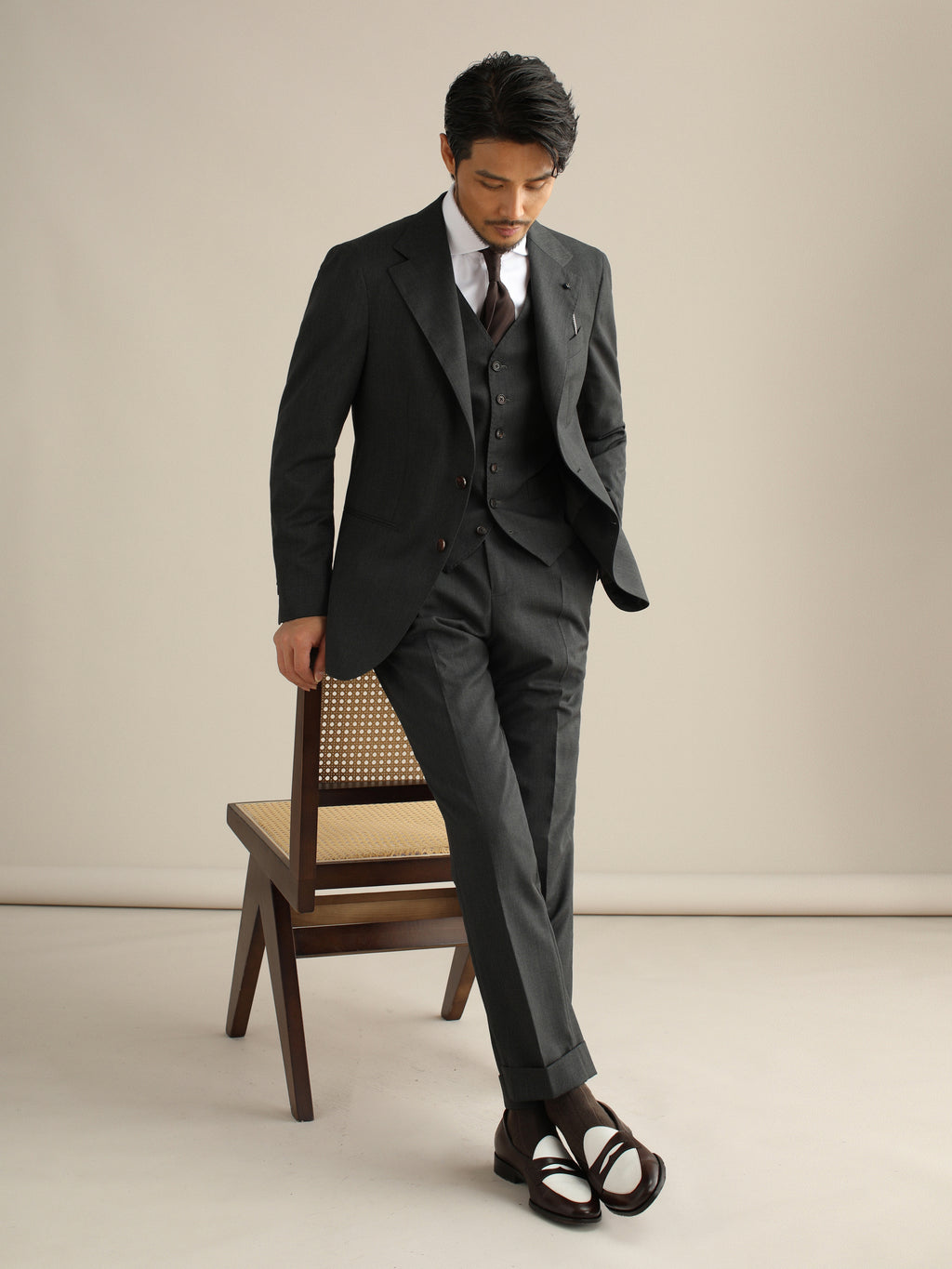 Men's High-Twist Wool Formal Suit – Wrinkle-Fre