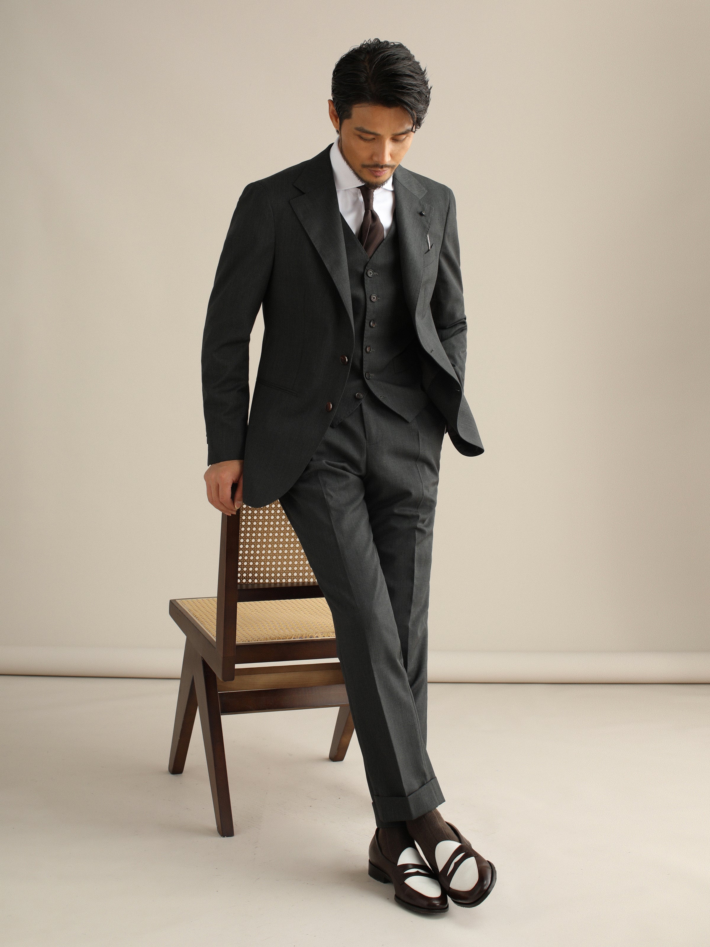 Men's High-Twist Wool Formal Suit – Wrinkle-Fre