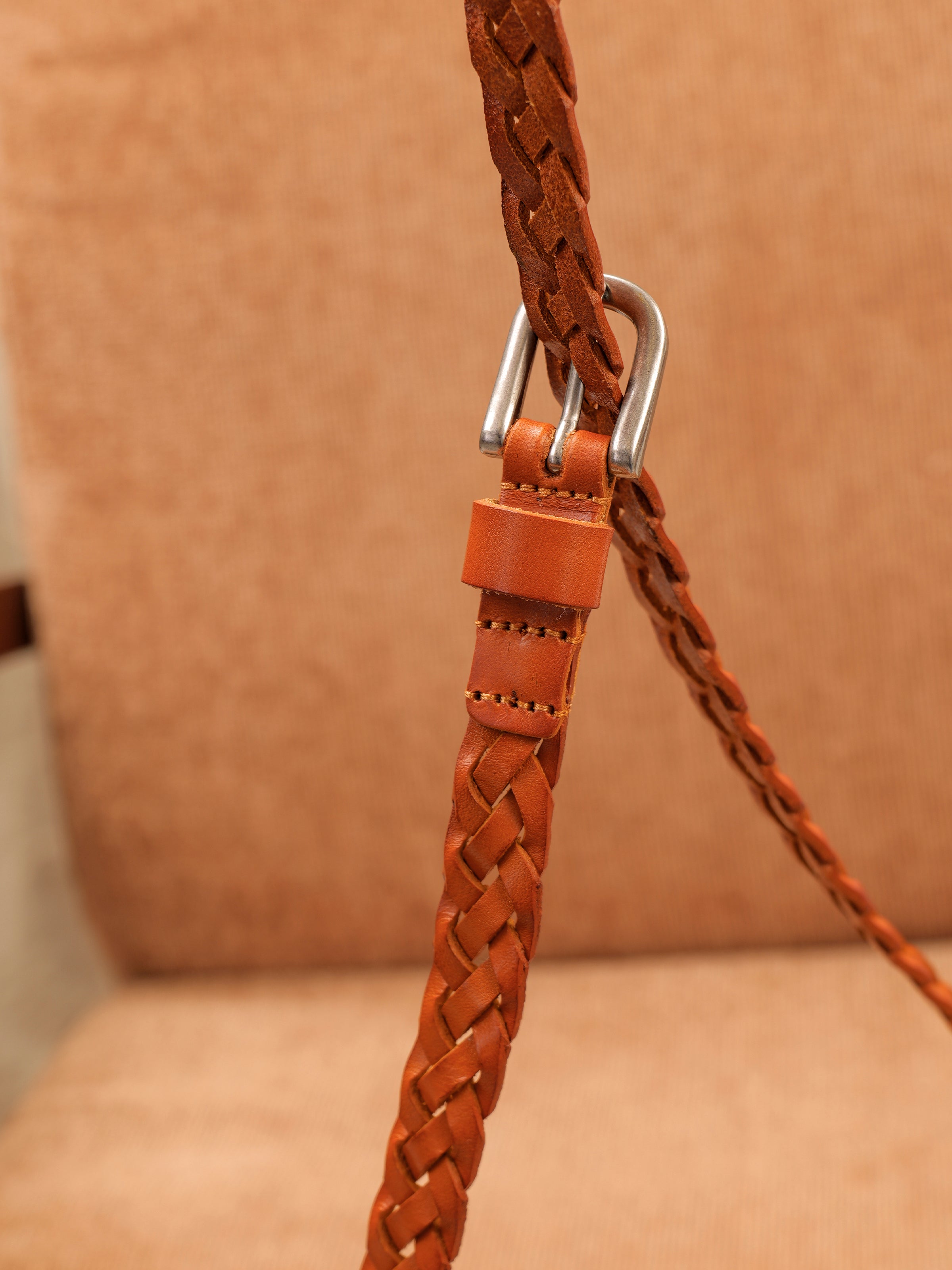 Vintage Versatile Carved Silver Buckle Leather Belt