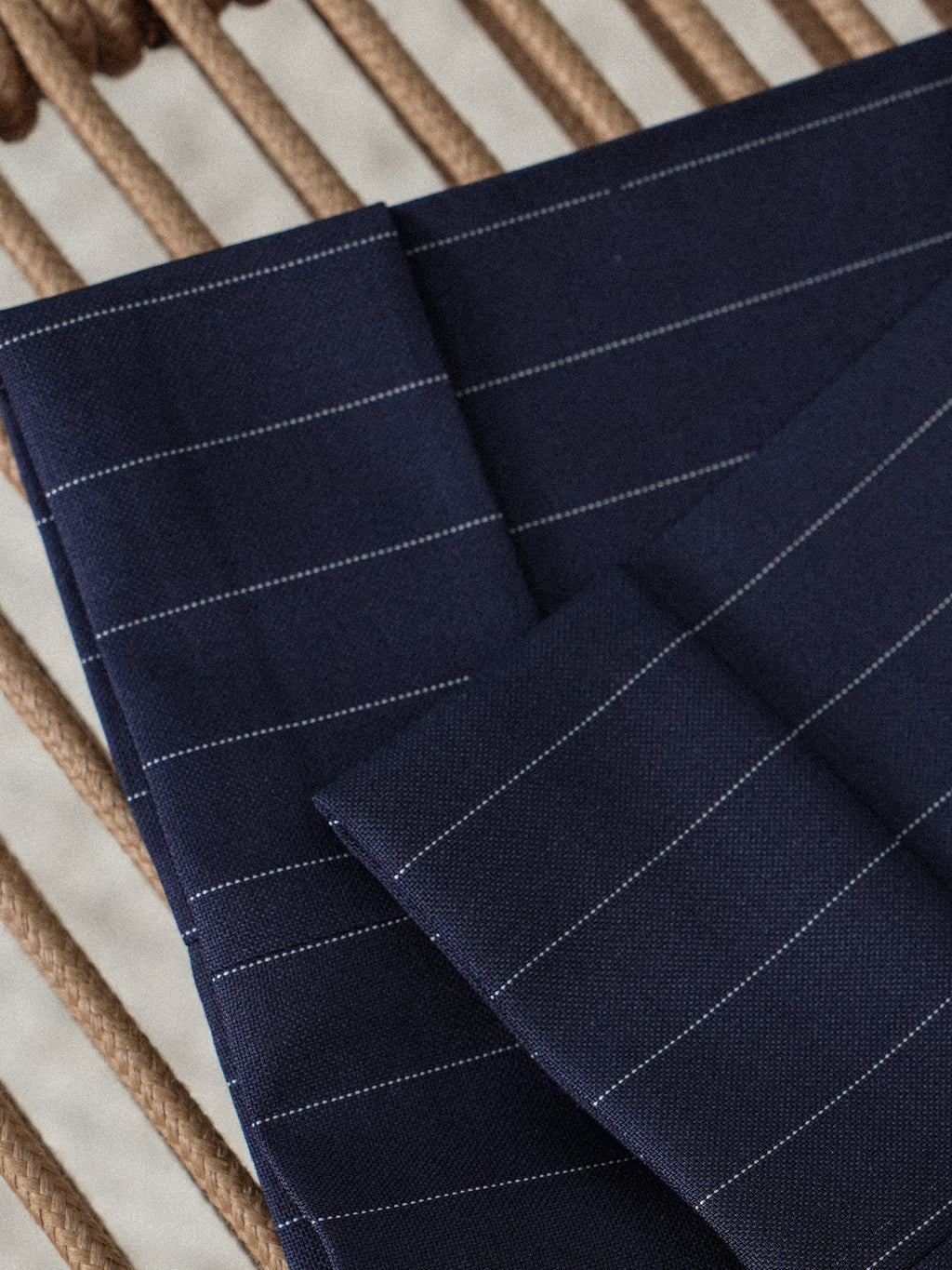 Men's Wool Pinstripe Dress Pants