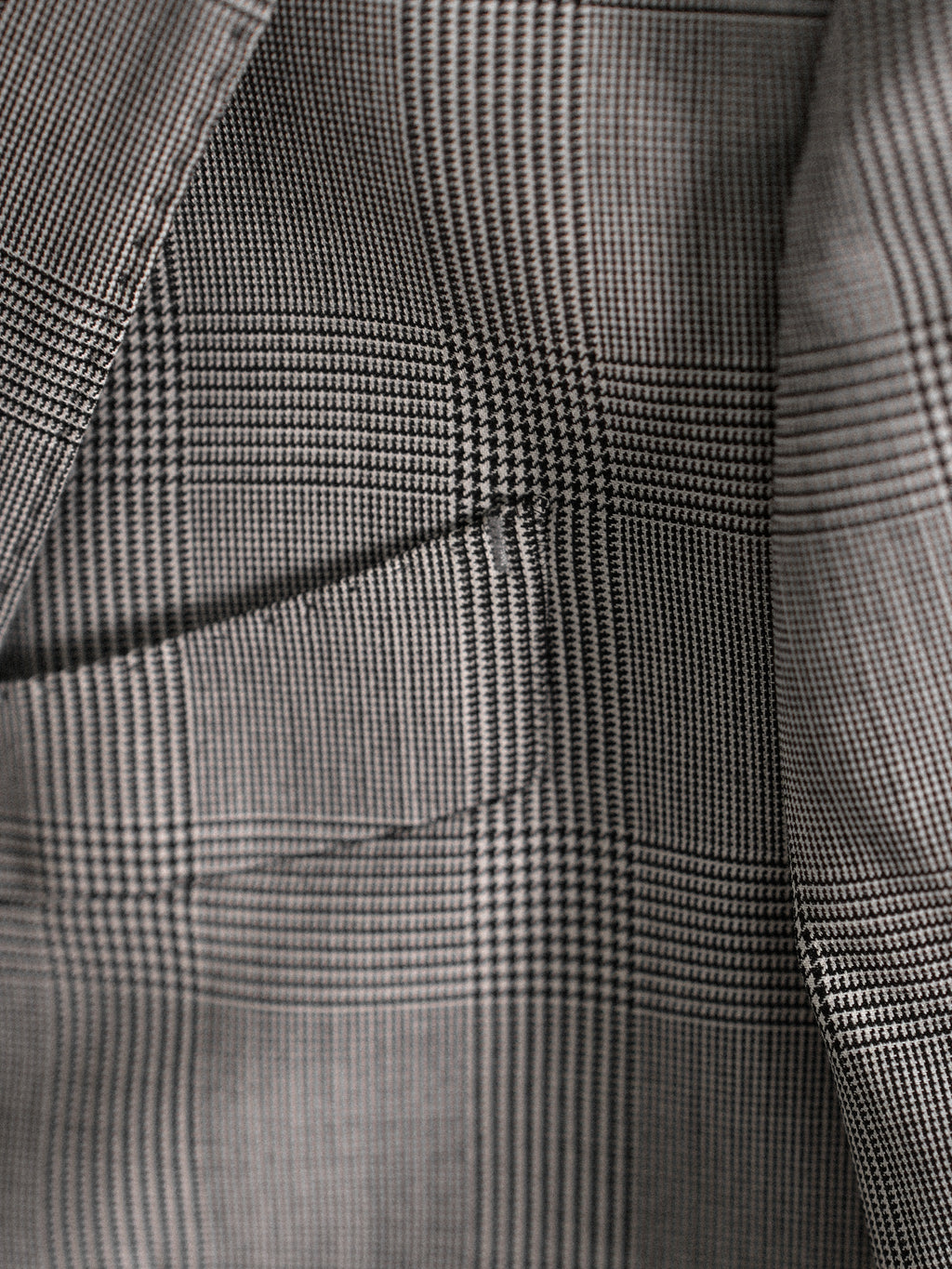 Men's 90s Merino Prince of Wales Half-Canvas Suit.