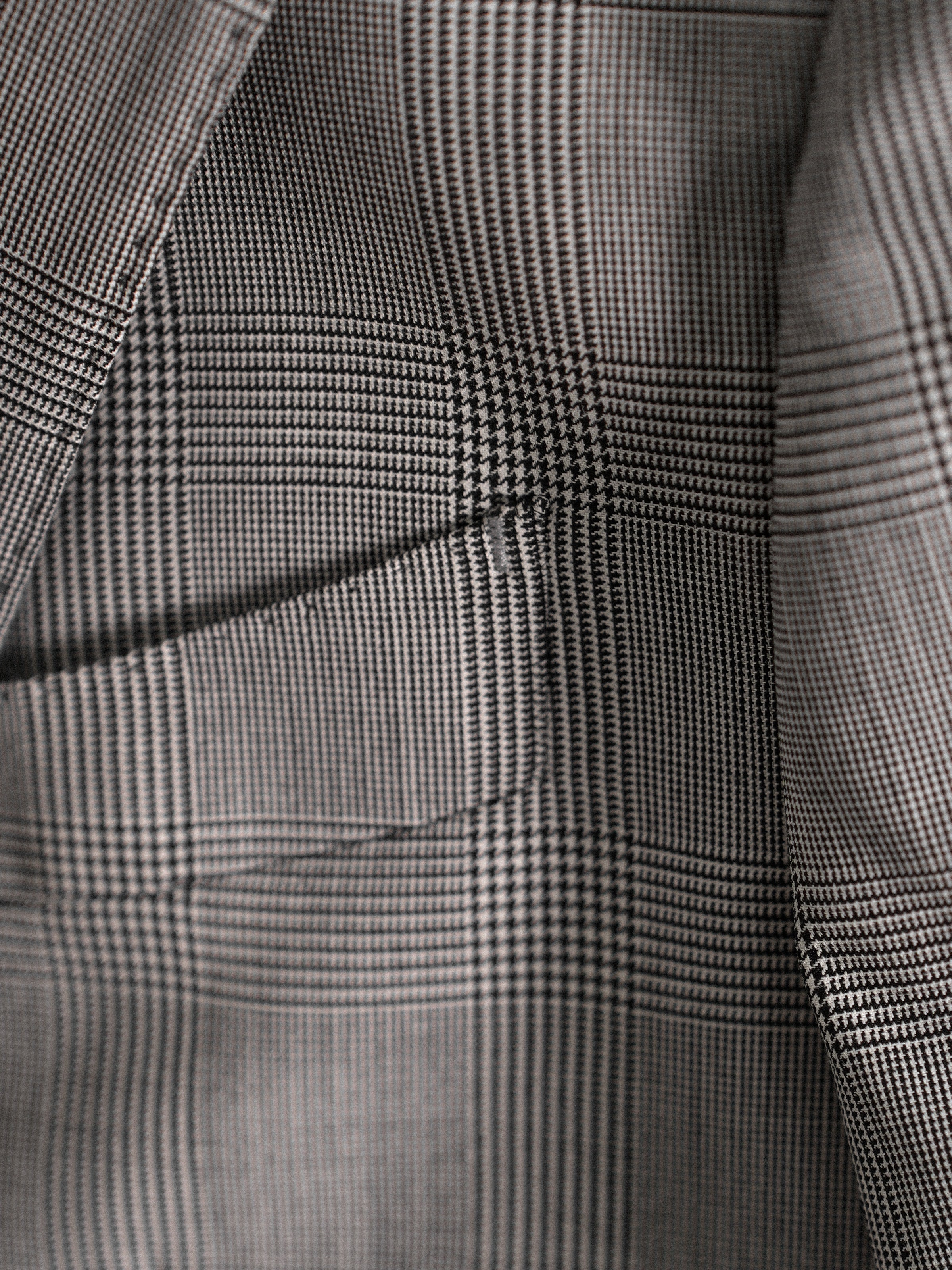 Men's 90s Merino Prince of Wales Half-Canvas Suit.