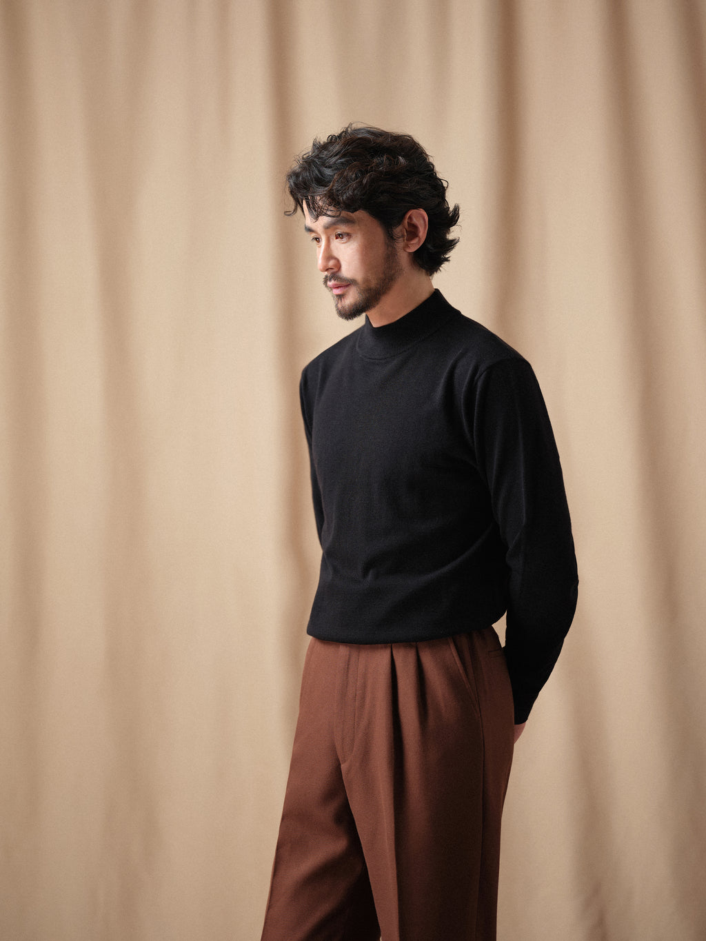 Men's 12-Gauge Lambswool Turtleneck Sweater