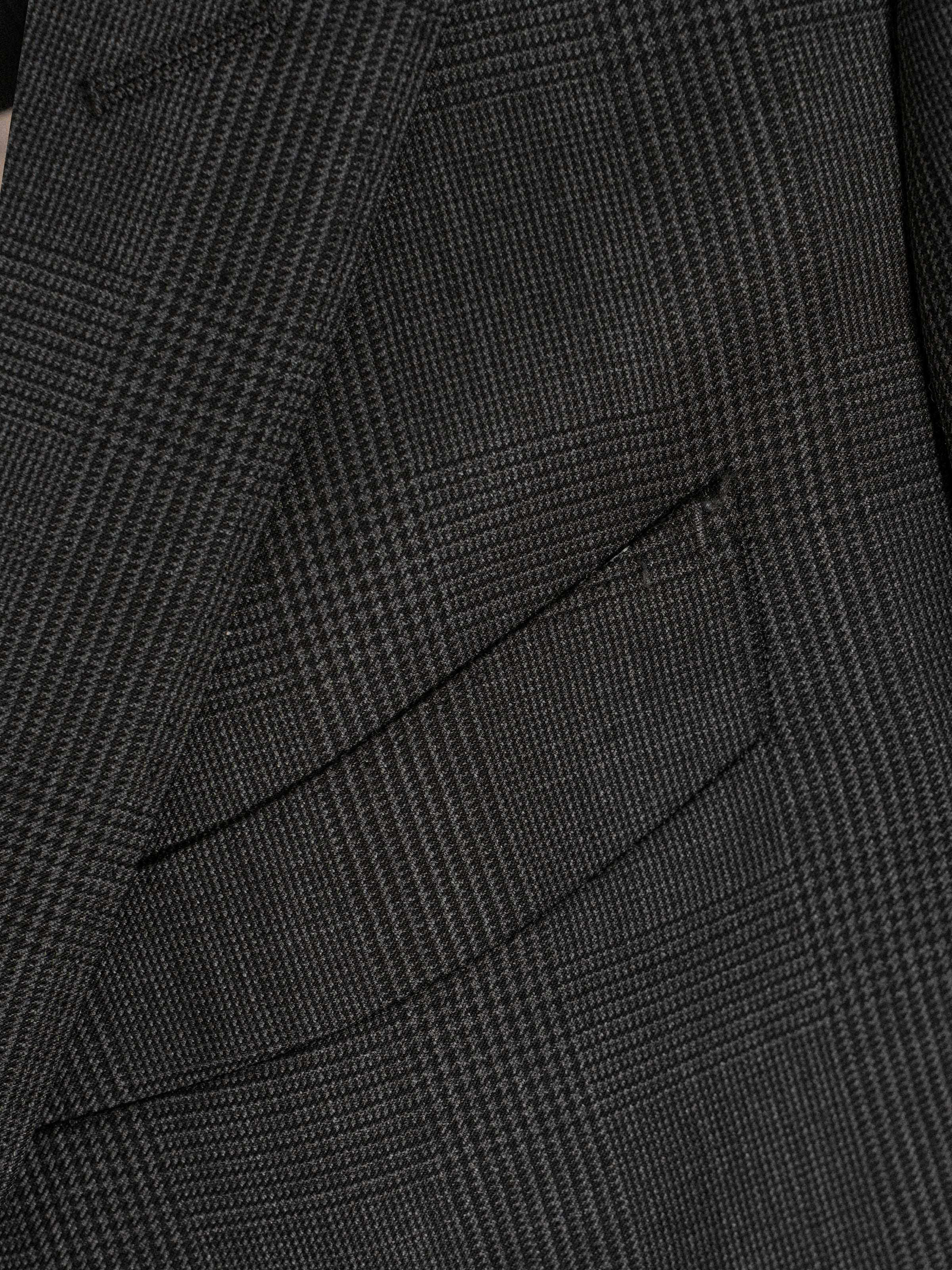 Men's 90s Merino Prince of Wales Half-Canvas Suit.