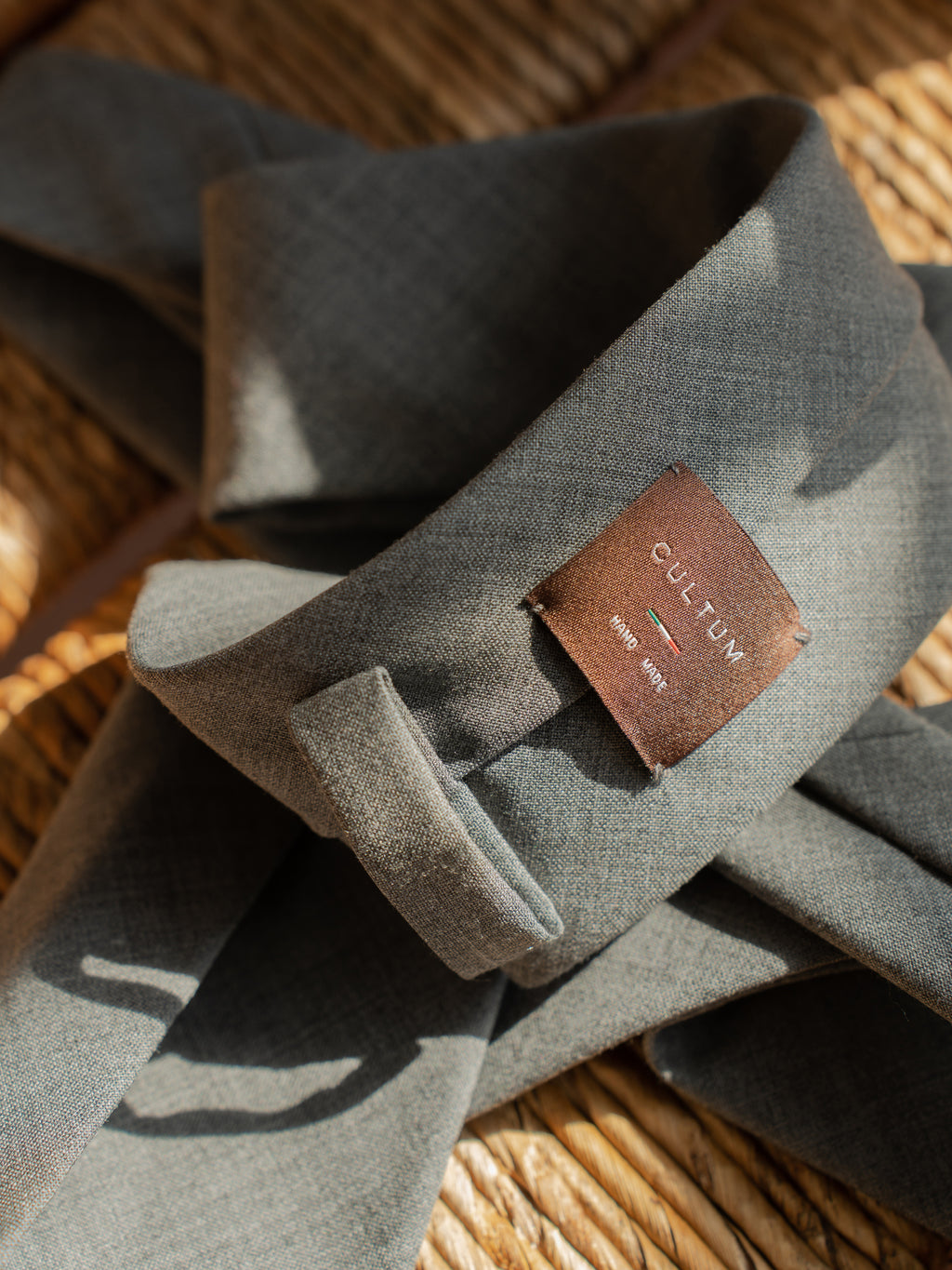 Handmade Three-Fold Italian Wool Tie