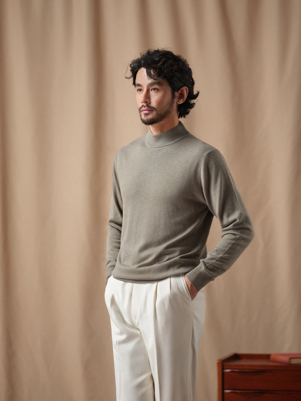 Men's 12-Gauge Lambswool Turtleneck Sweater