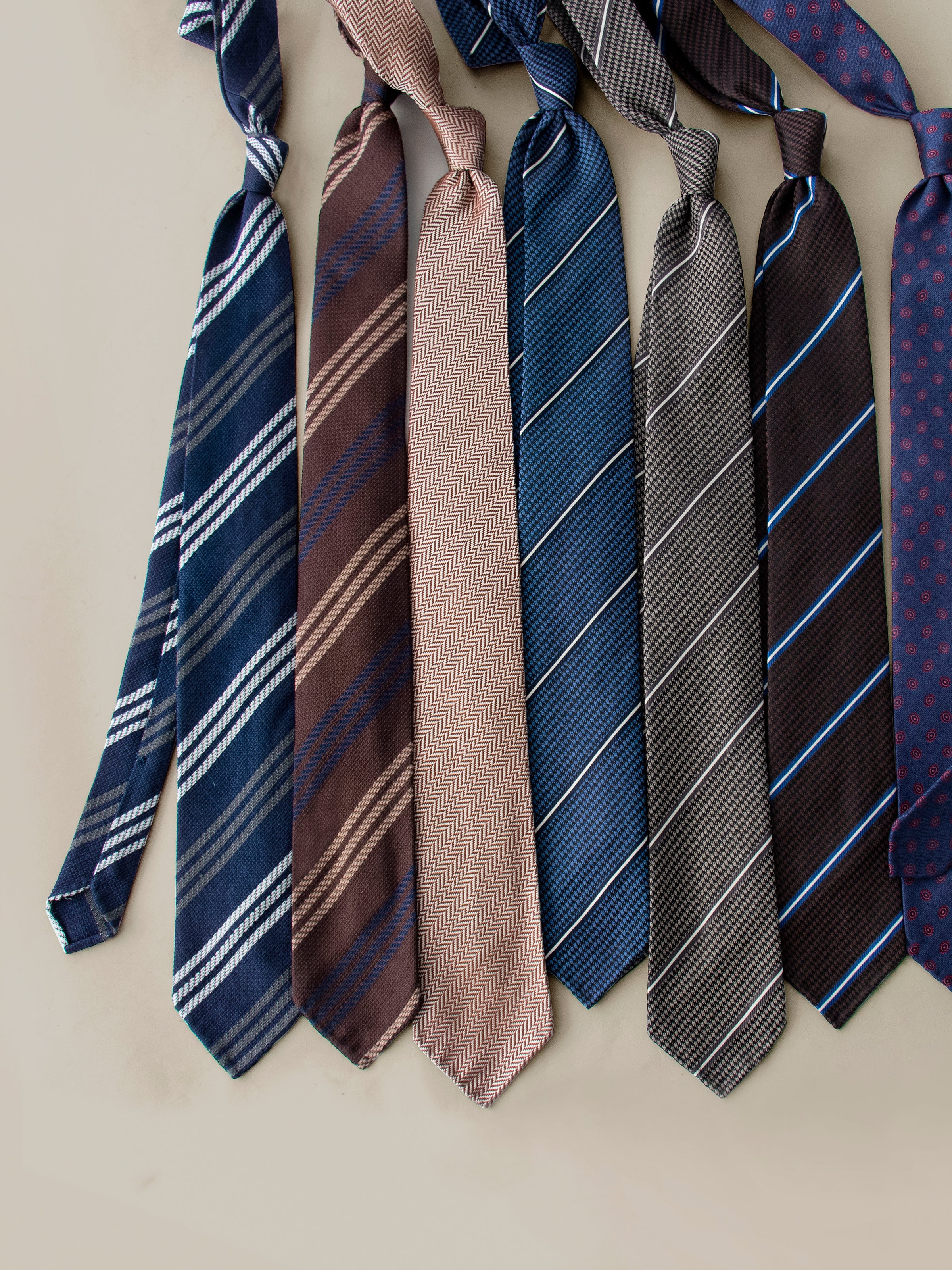 Handmade Italian Silk & Wool Business Tie