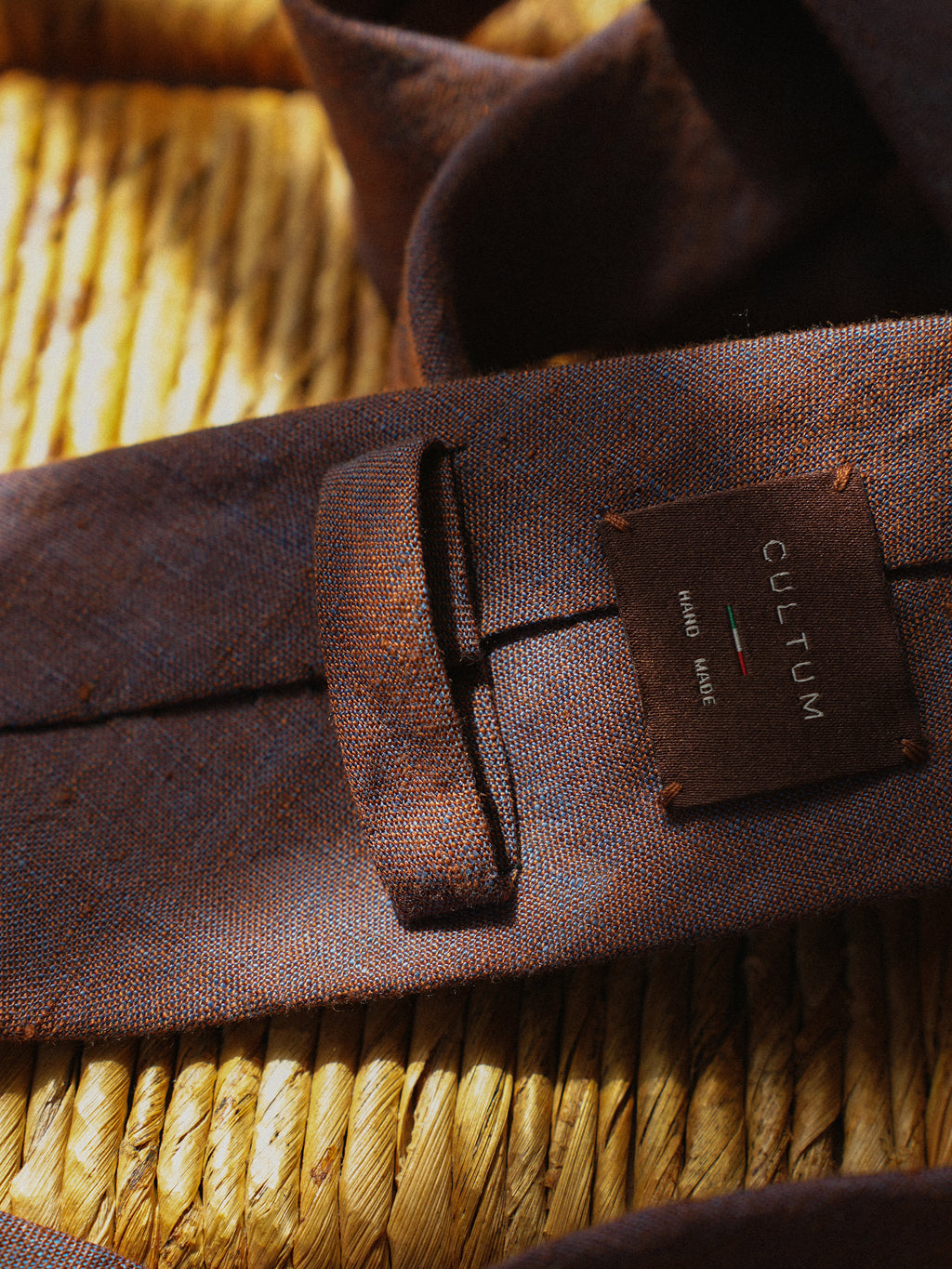 Retro Naples Handmade Linen Tie